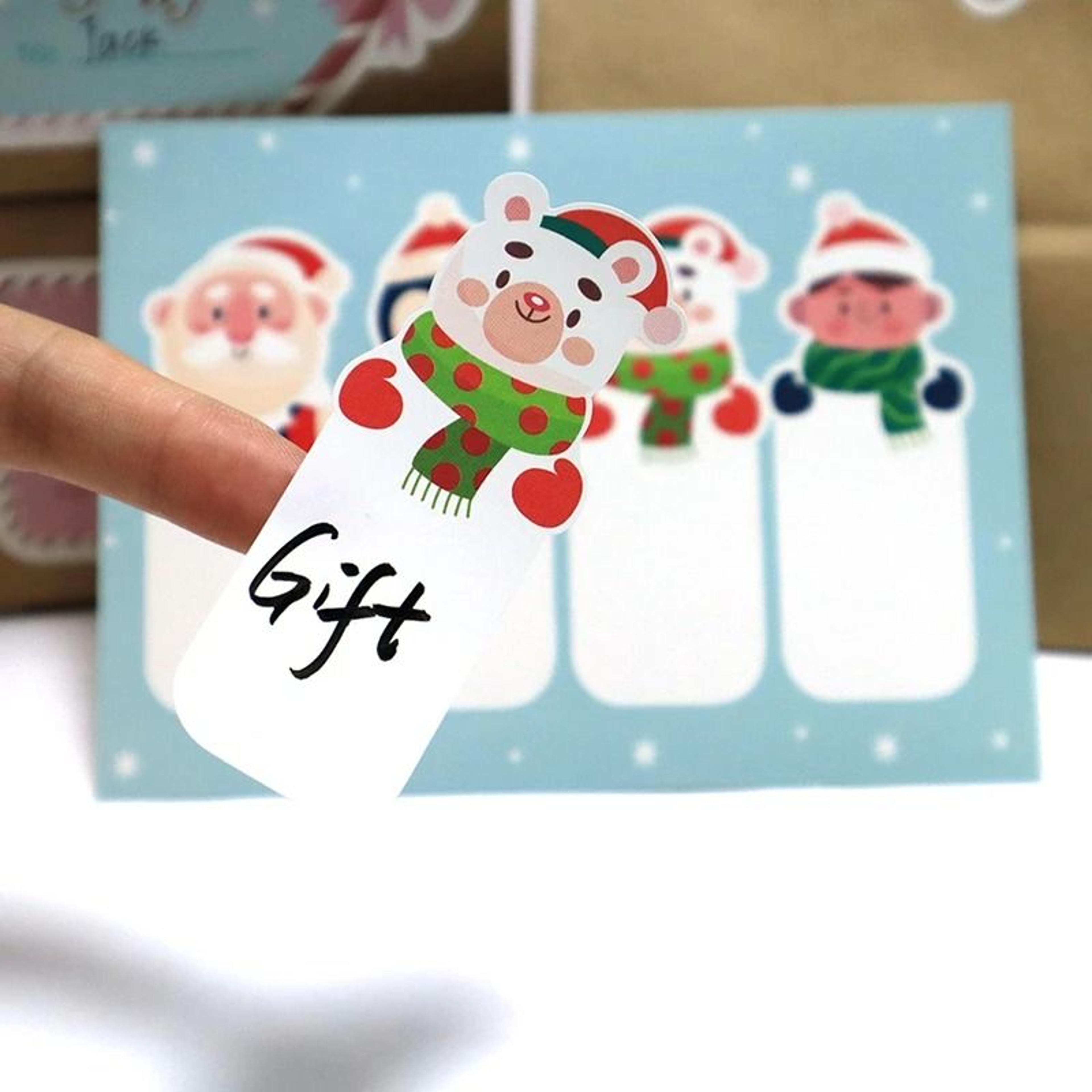 christmas gift sealing stickers set for holiday packaging and decoration