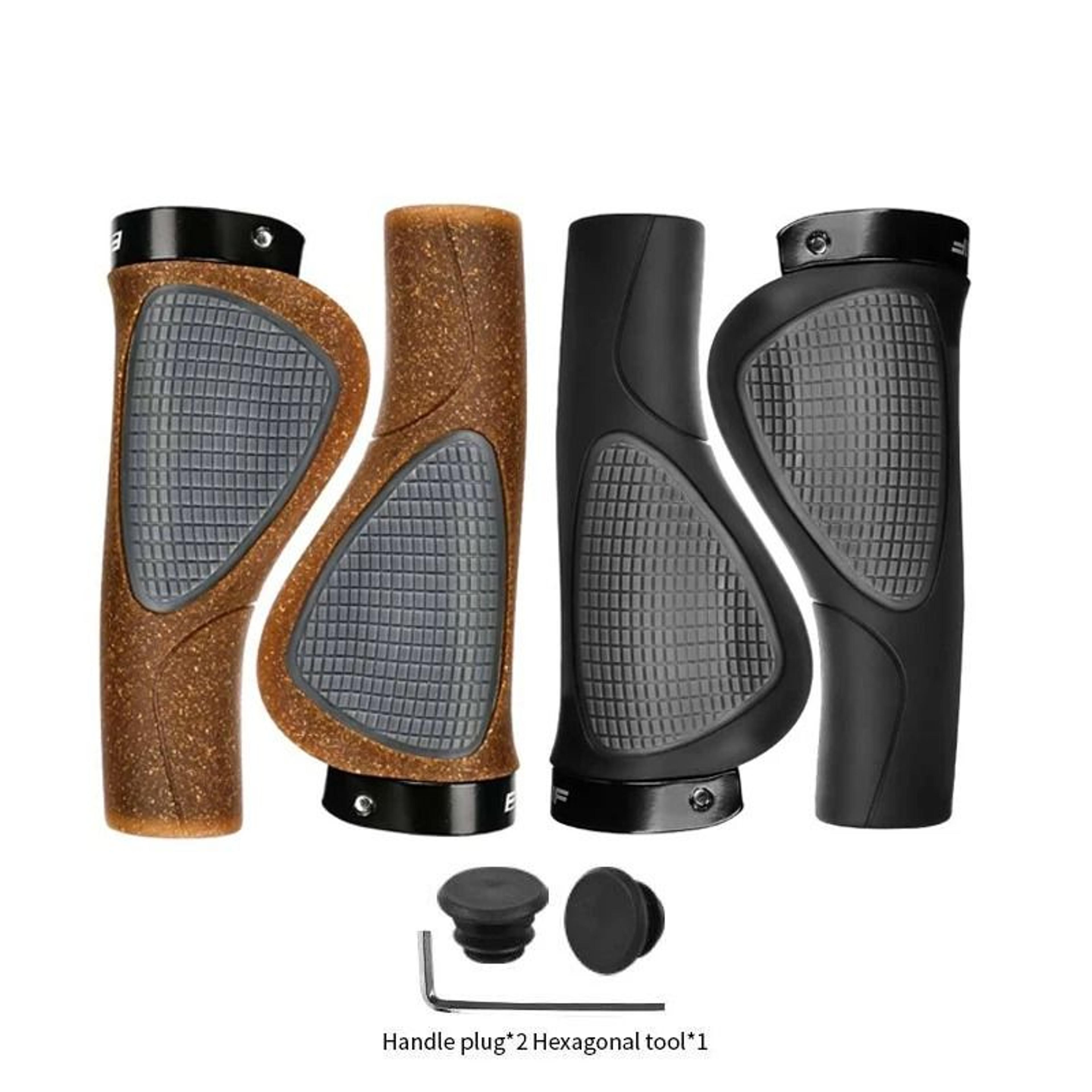 silicone anti-slip ergonomic bicycle handlebar grips for comfort and shock absorption
