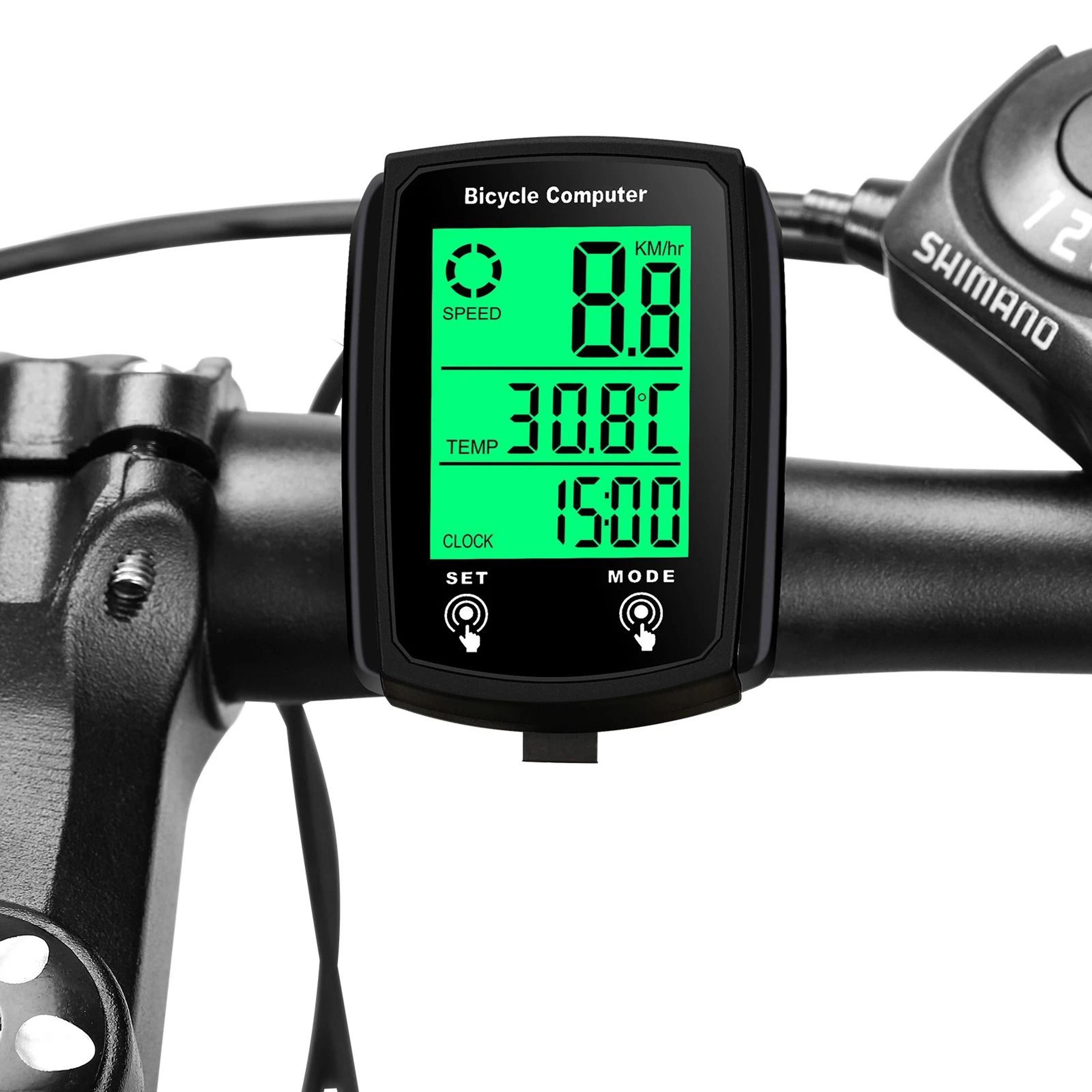 waterproof bicycle computer with luminous backlight and touch screen