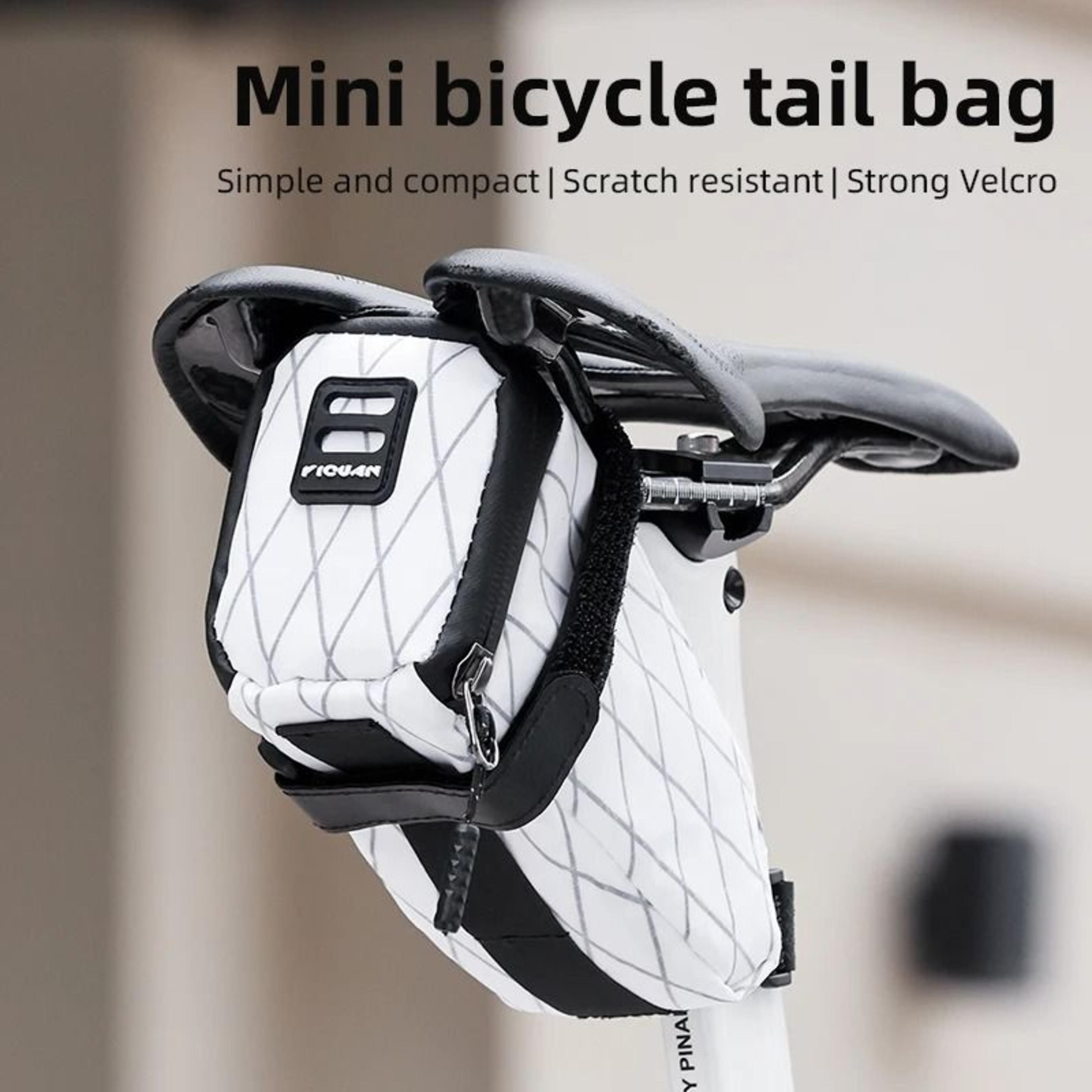waterproof reflective bicycle saddle seat bag for rear storage
