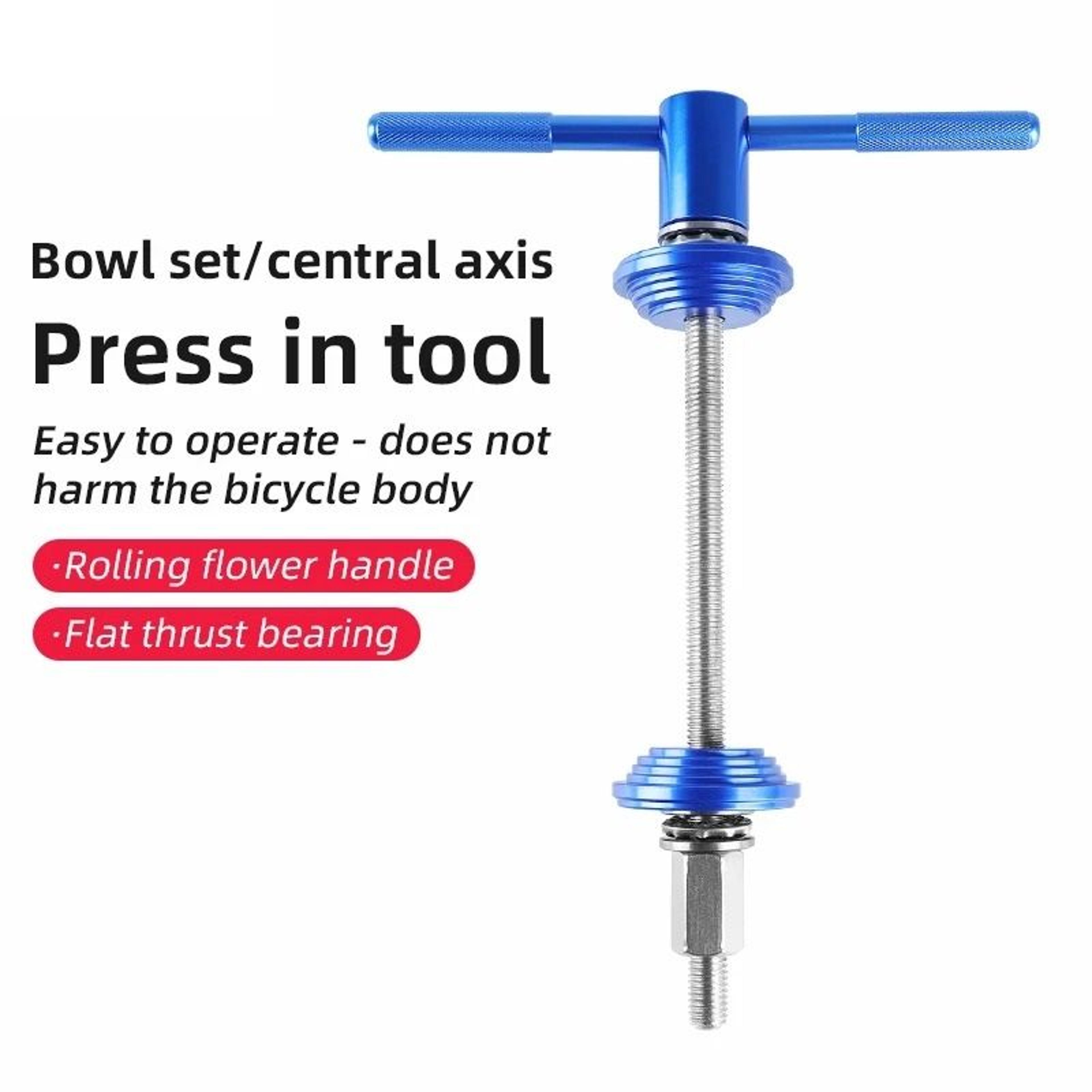 bicycle bottom bracket and headset press tool set for bike repair