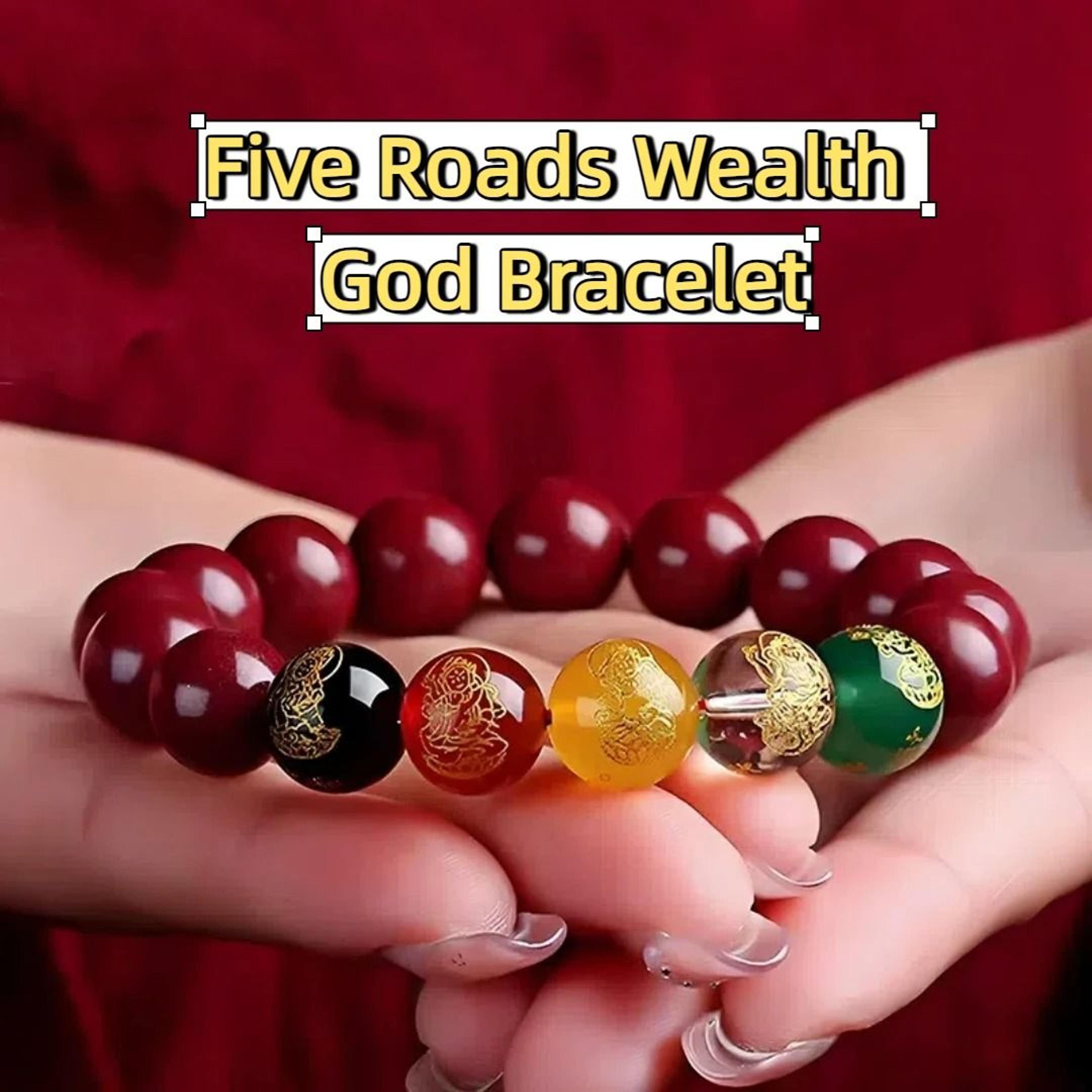 five elements wealth bracelet for good fortune and success