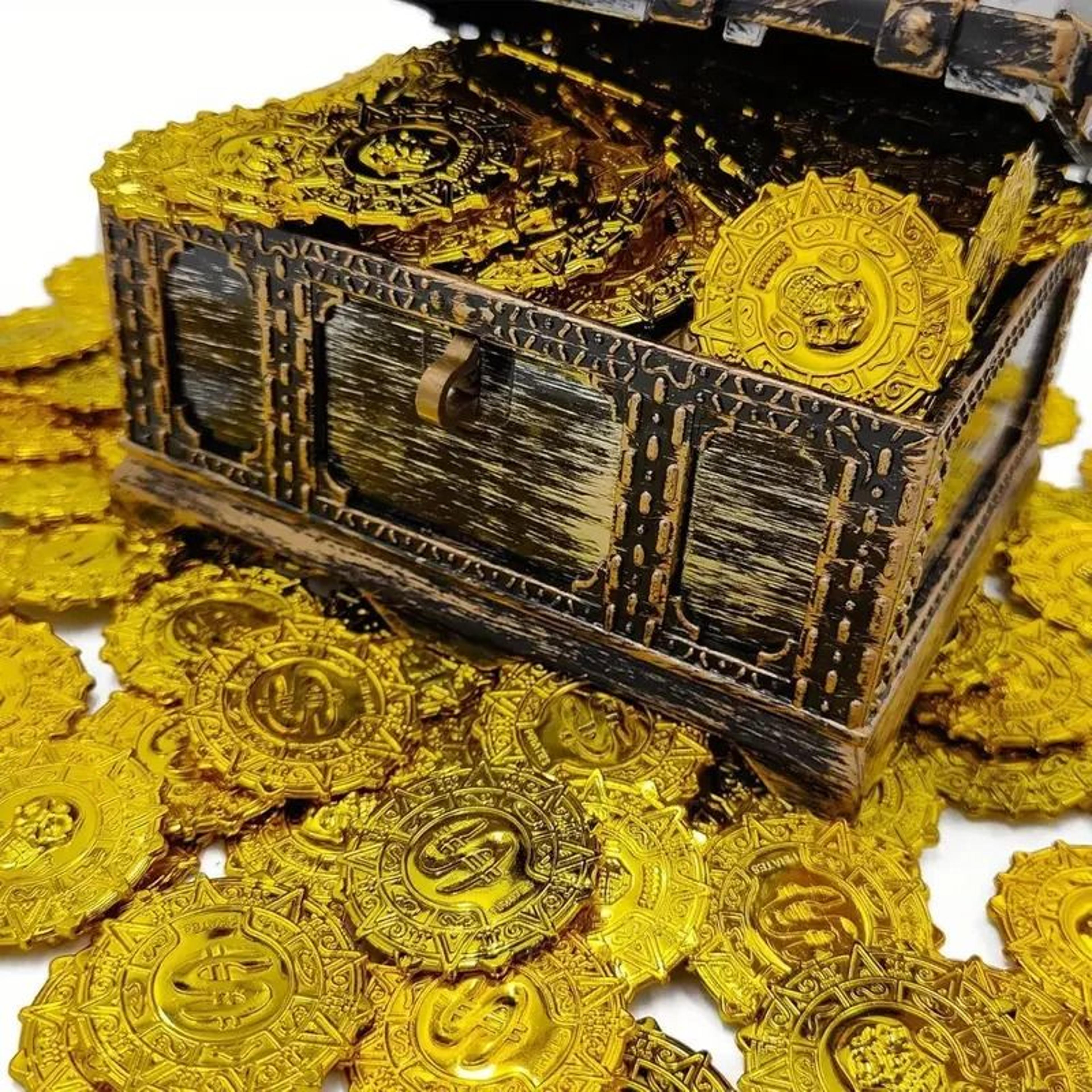 faux bronze roman pirate coin props set for party decorations