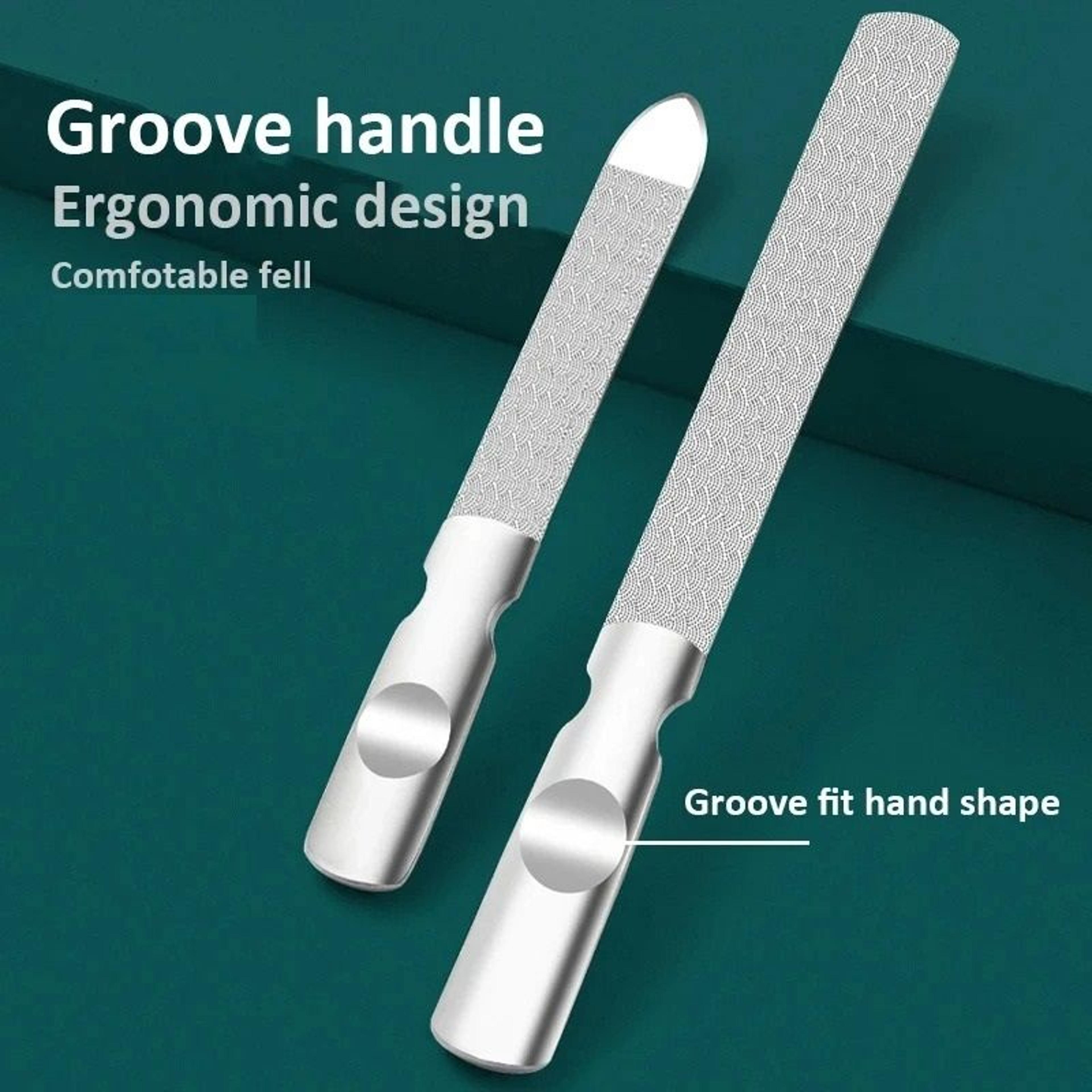double sided stainless steel nail file for manicure and pedicure