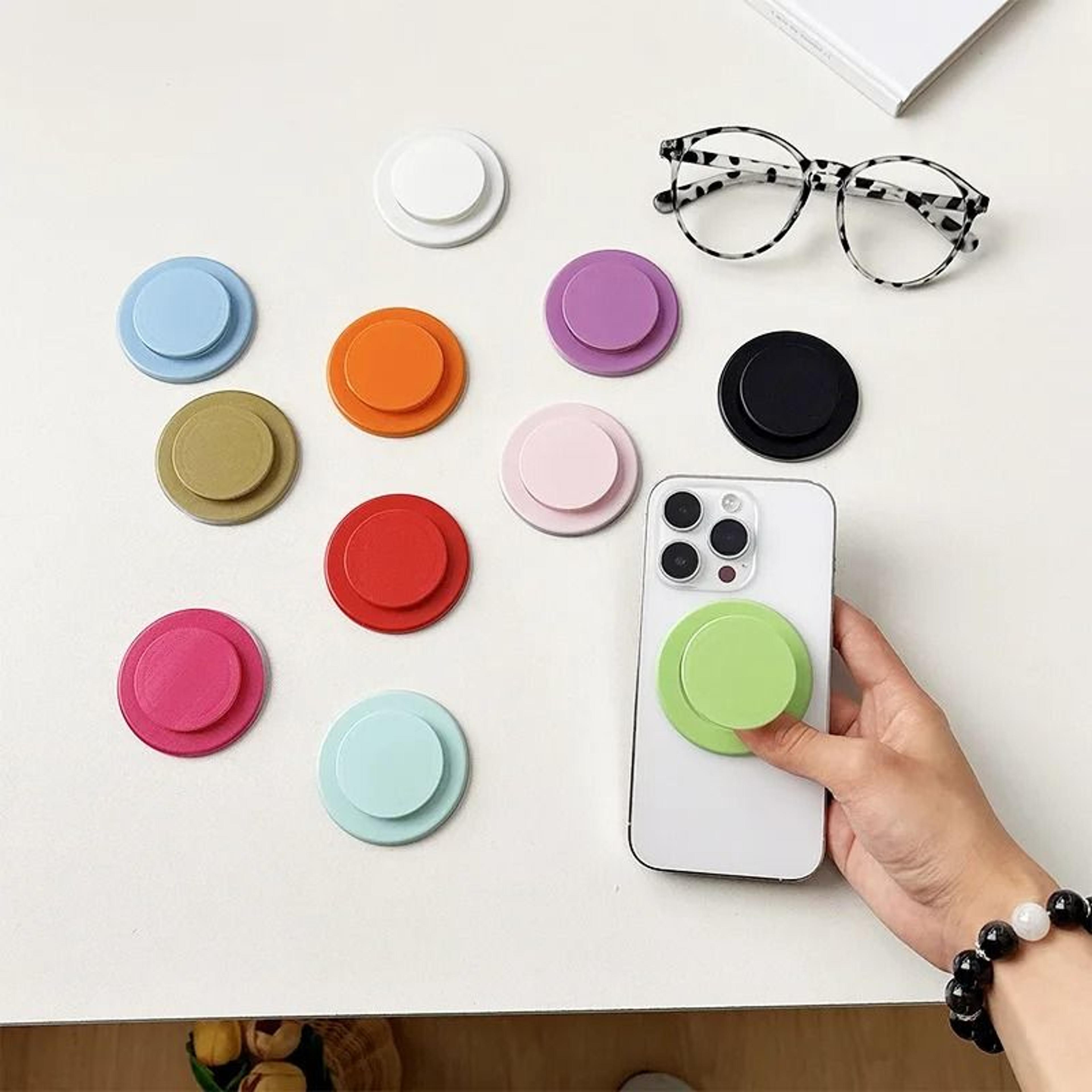 foldable magnetic air cushion phone stand with colorful design