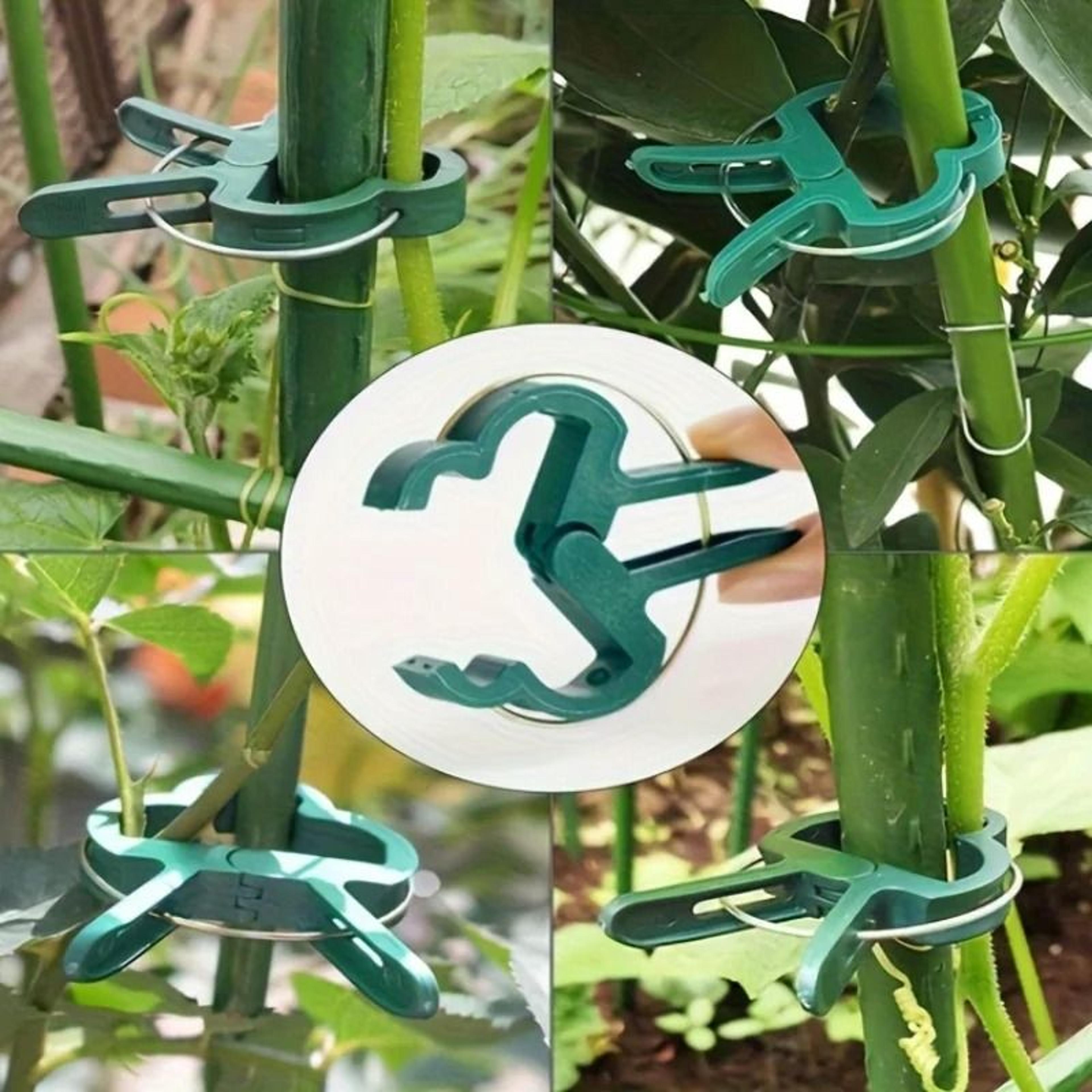 adjustable plant clips for garden support