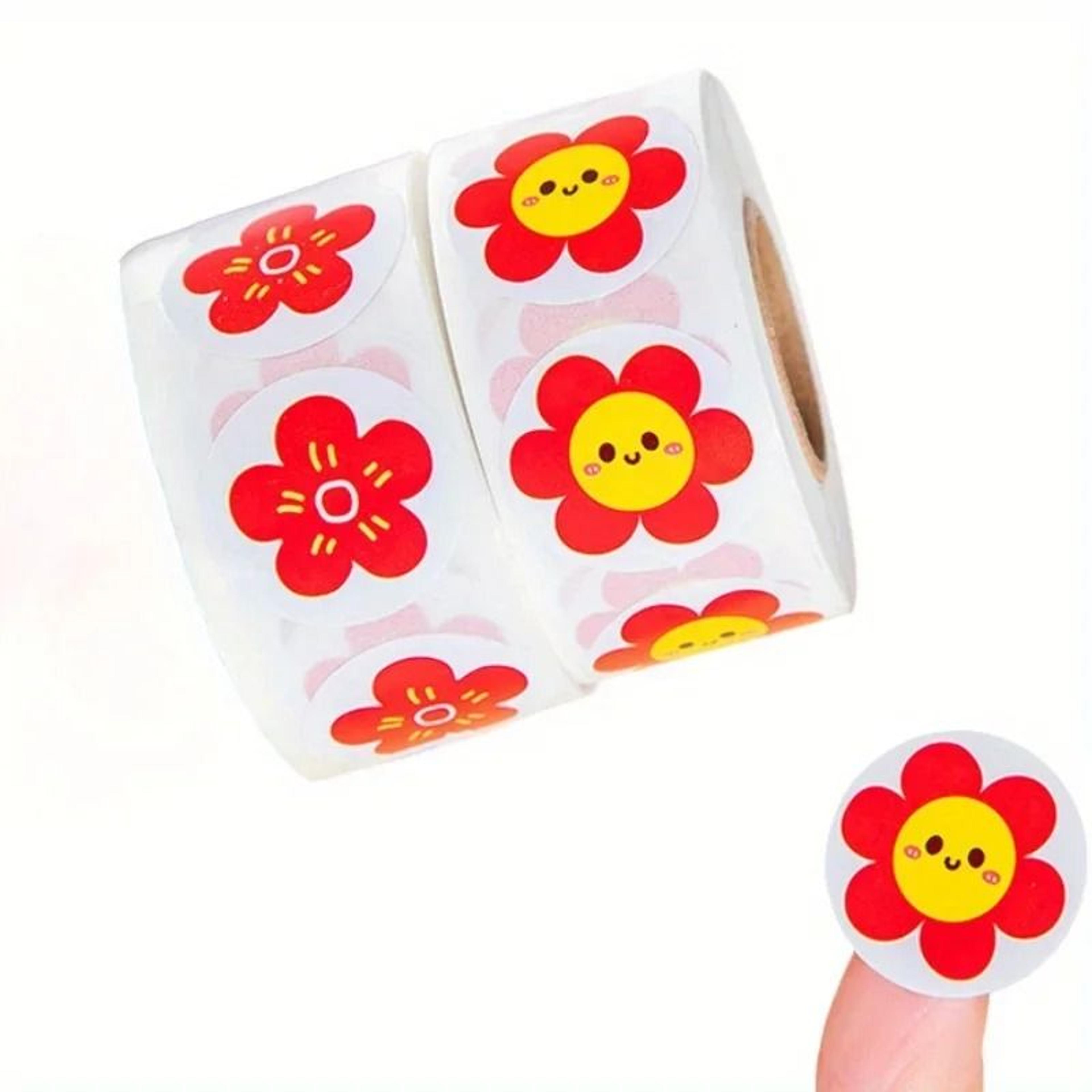 vibrant flower self adhesive sticker pack for crafts