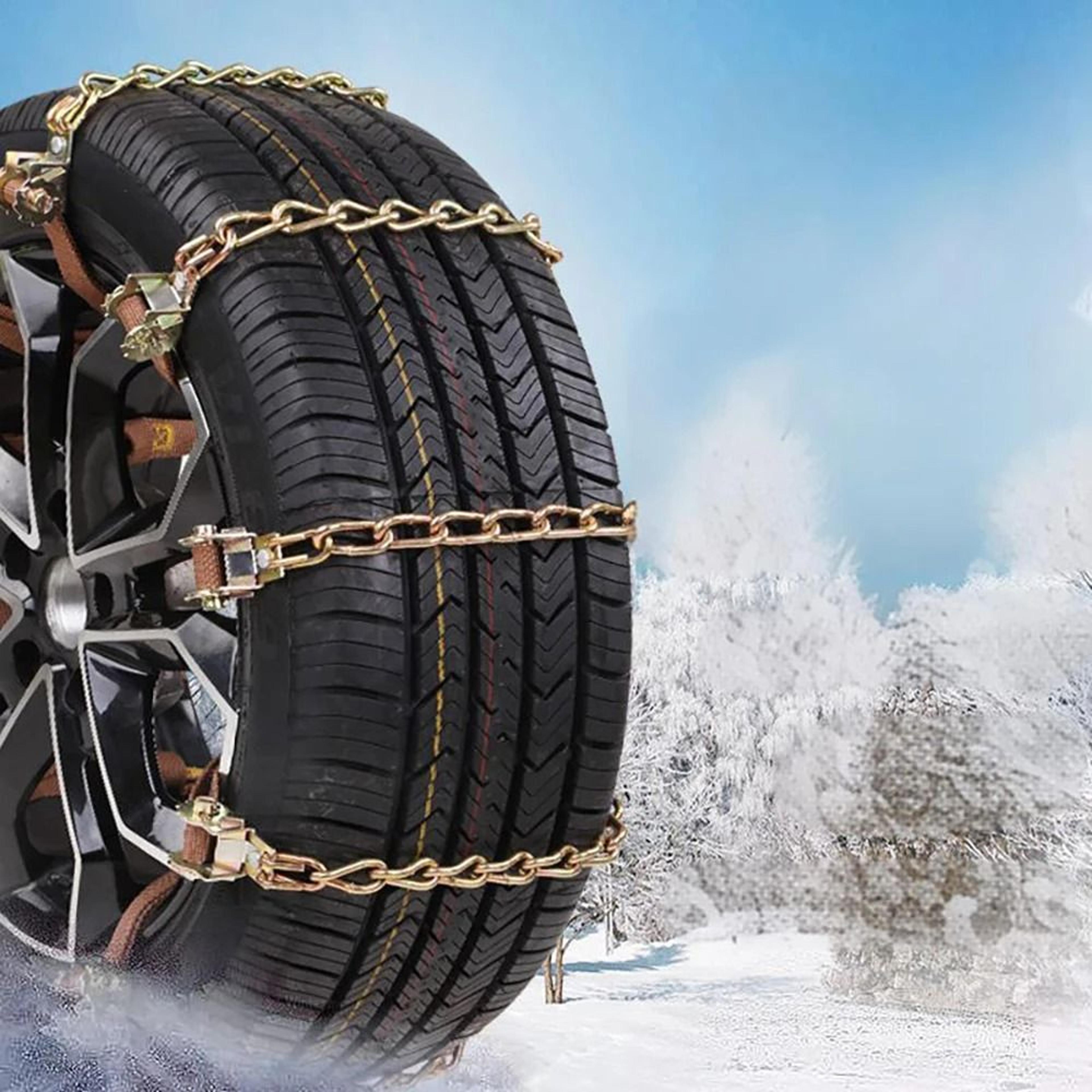 car tire winter snow chains
