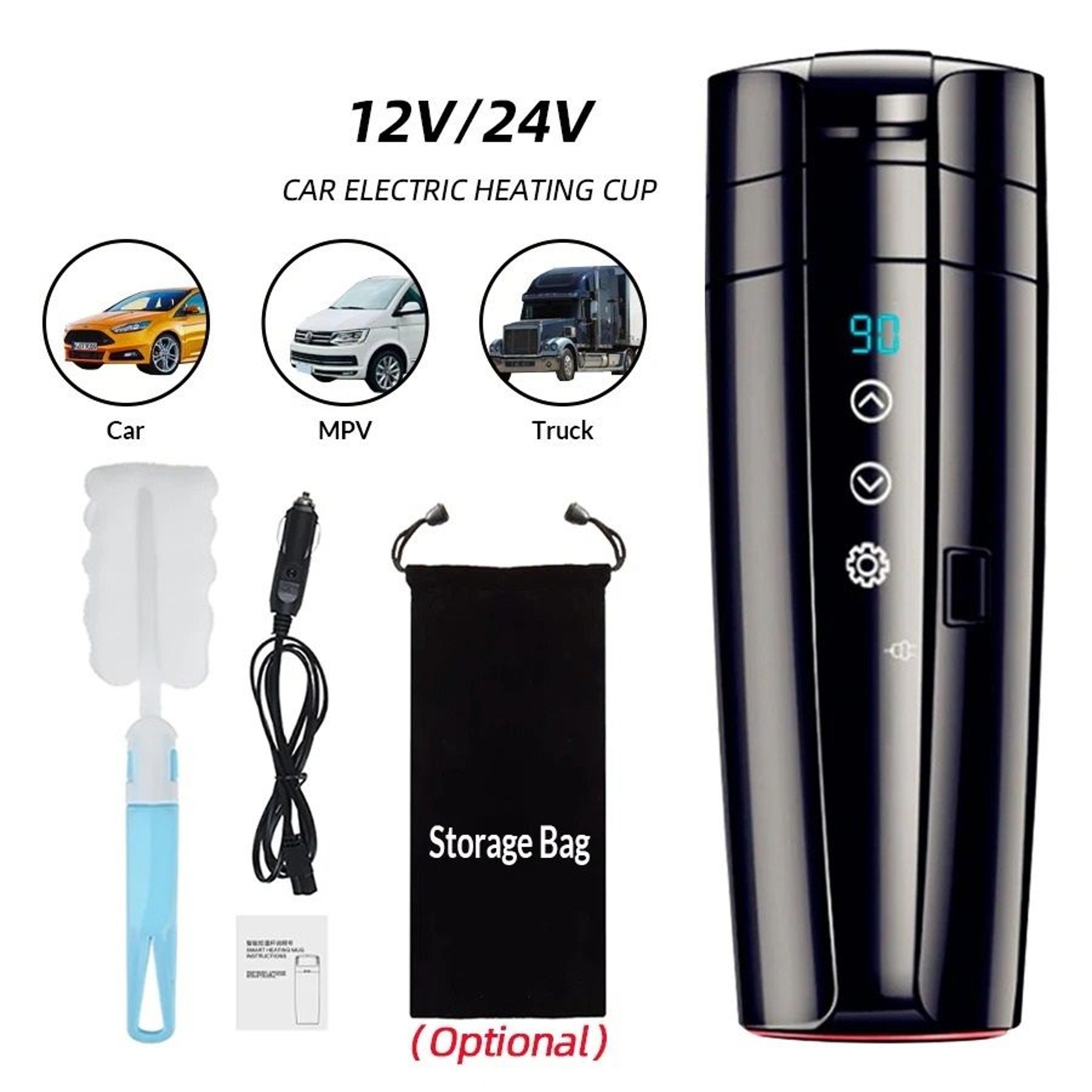 smart car electric kettle and travel mug