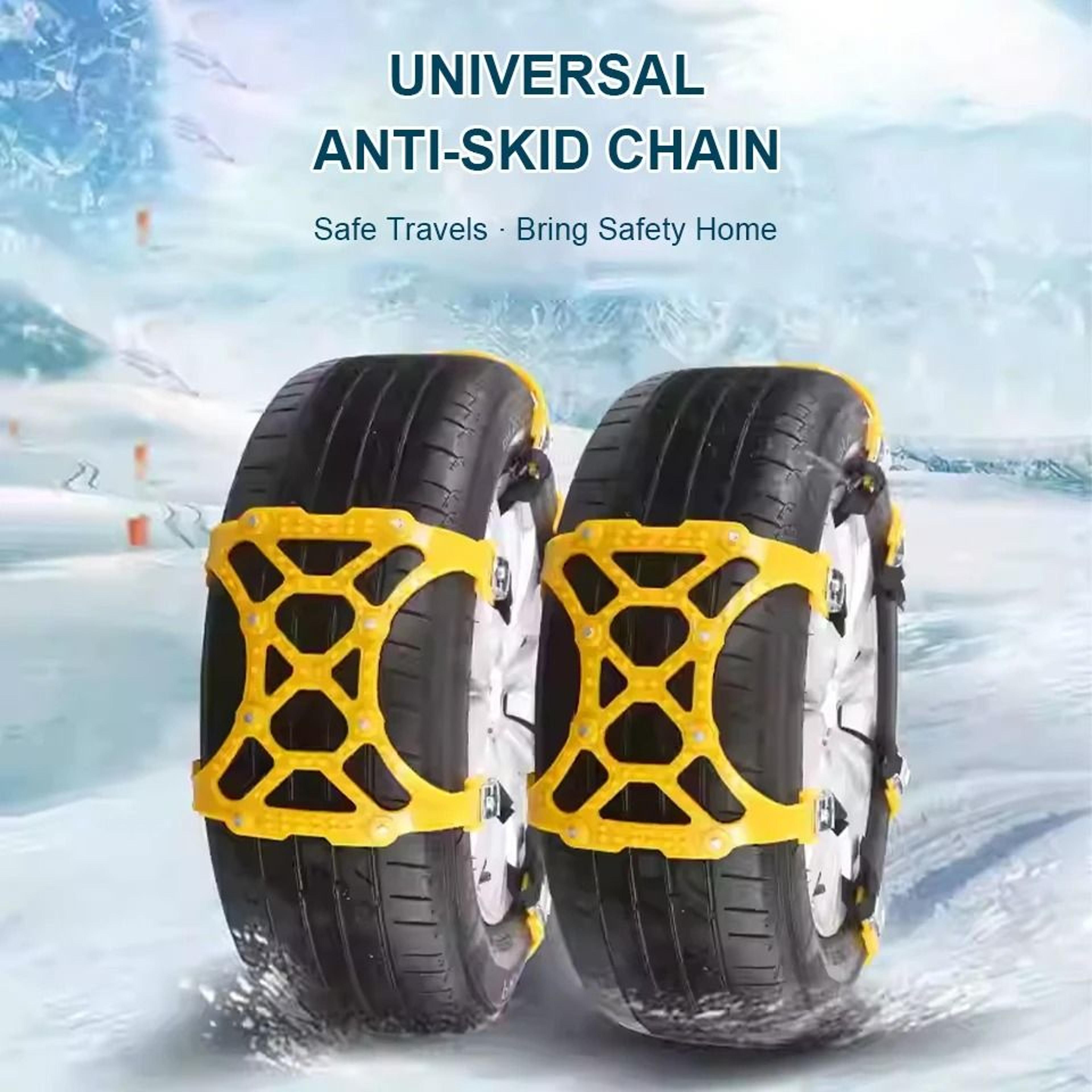 universal anti slip tire traction chains
