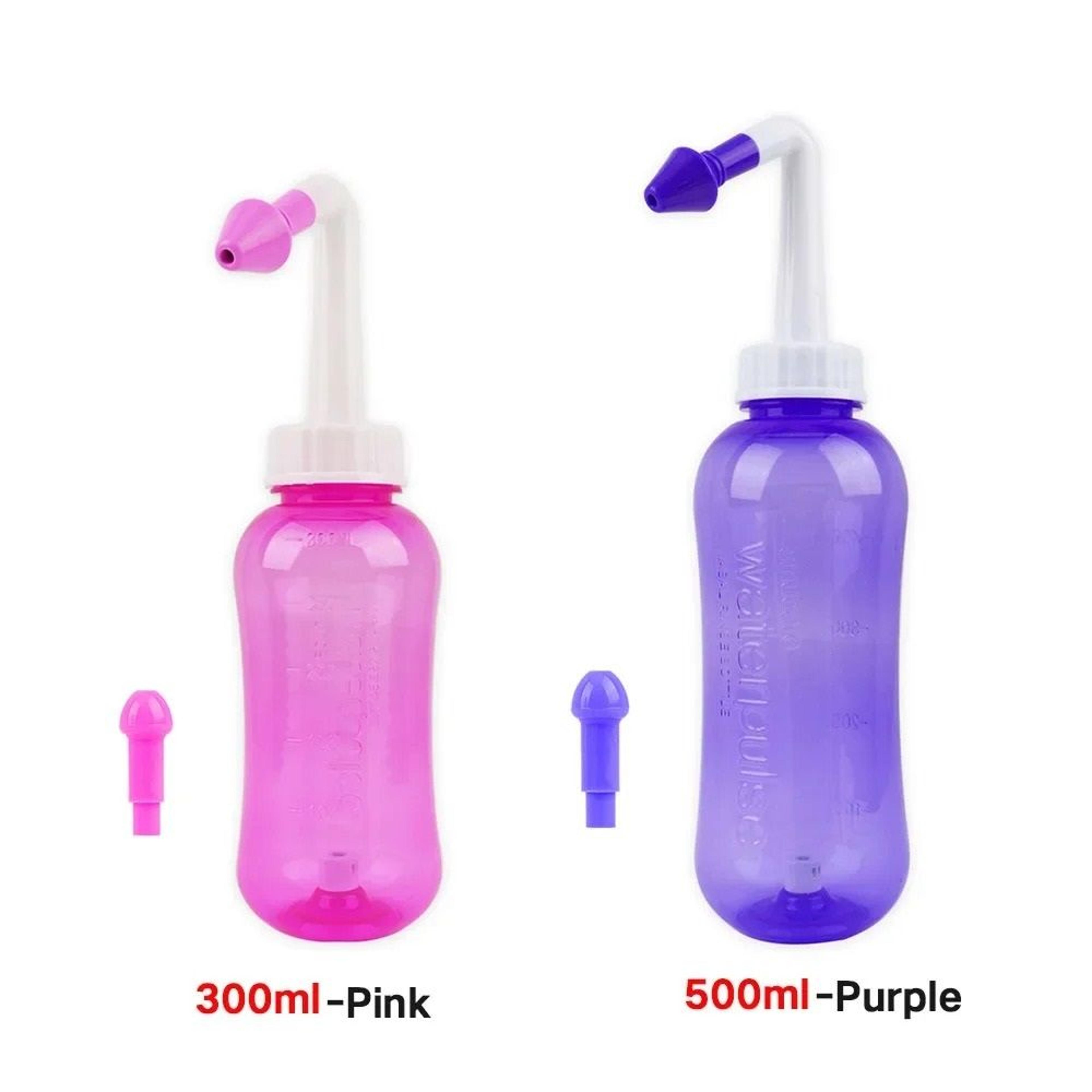 dual capacity sinus relief and nasal irrigation system