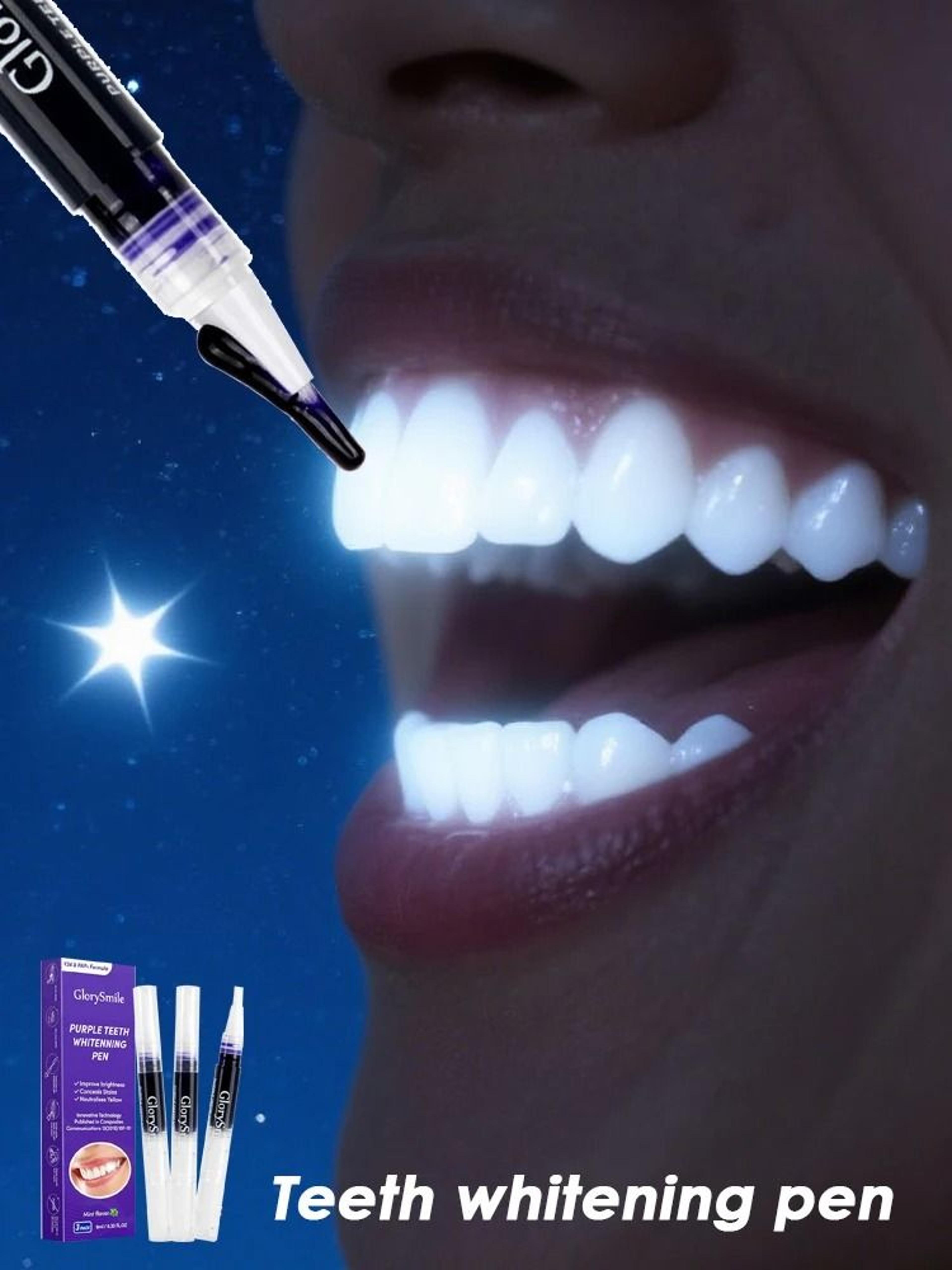purple precision color correcting teeth whitening pen