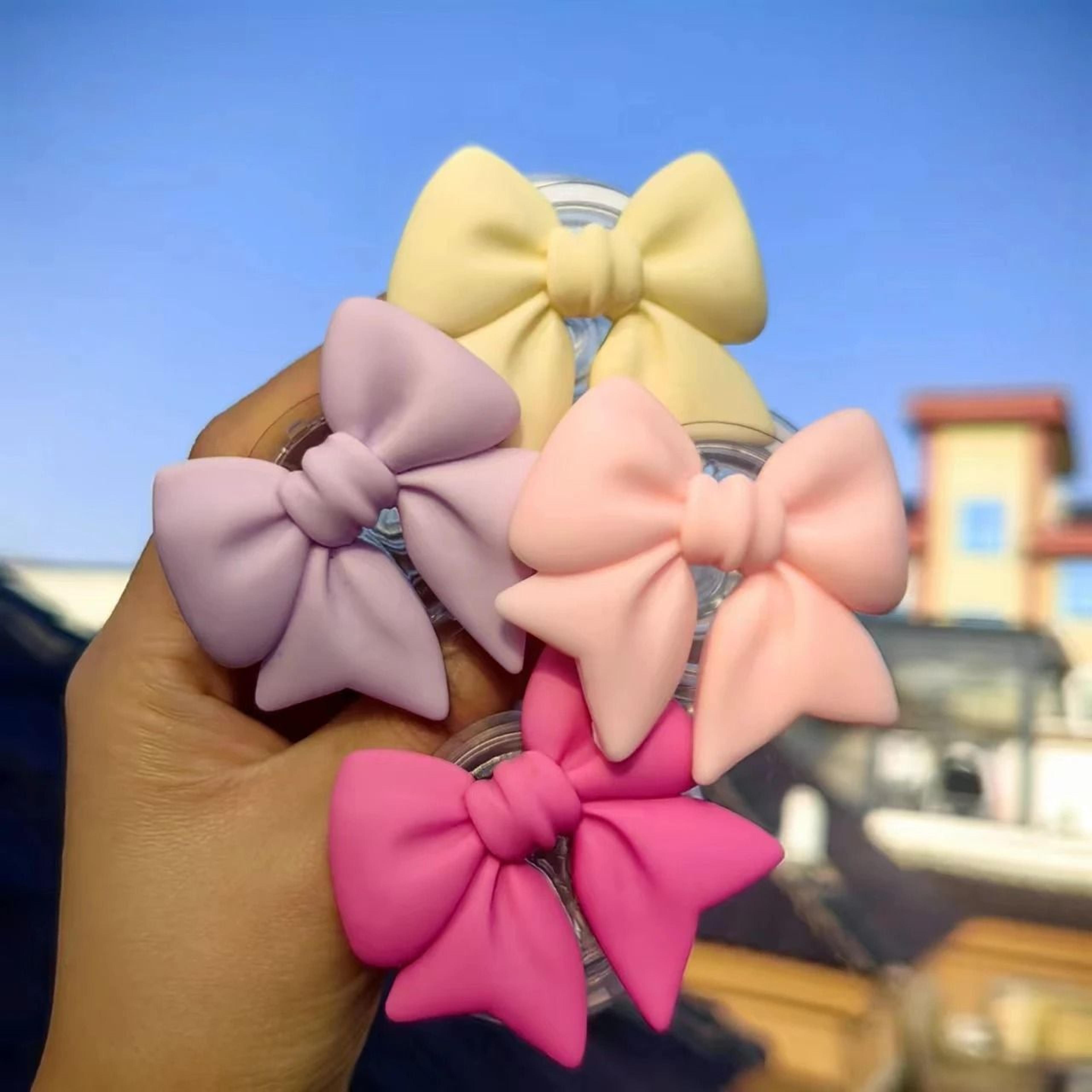macaron bow magnetic phone grip and stand