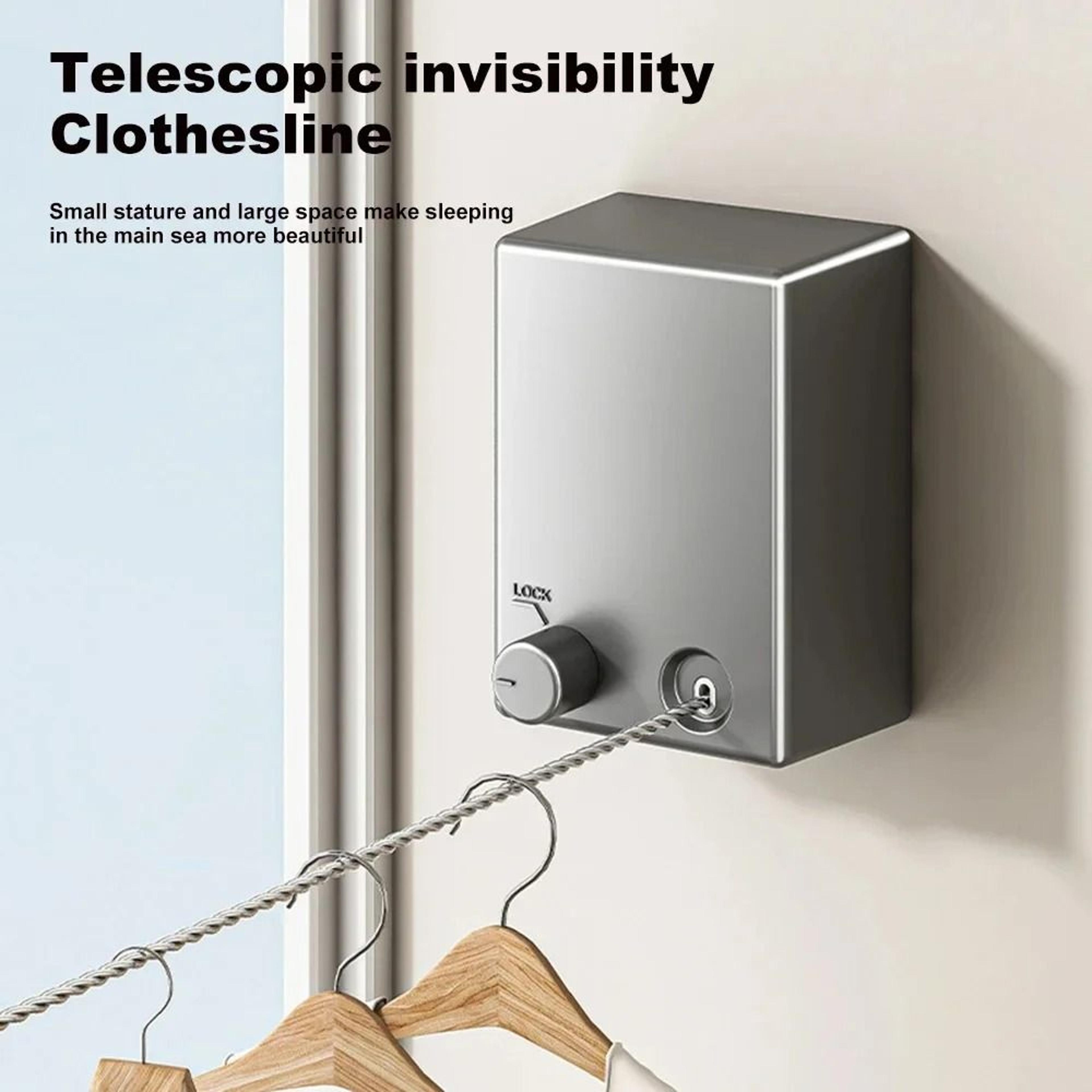 heavy duty retractable stainless steel clothesline