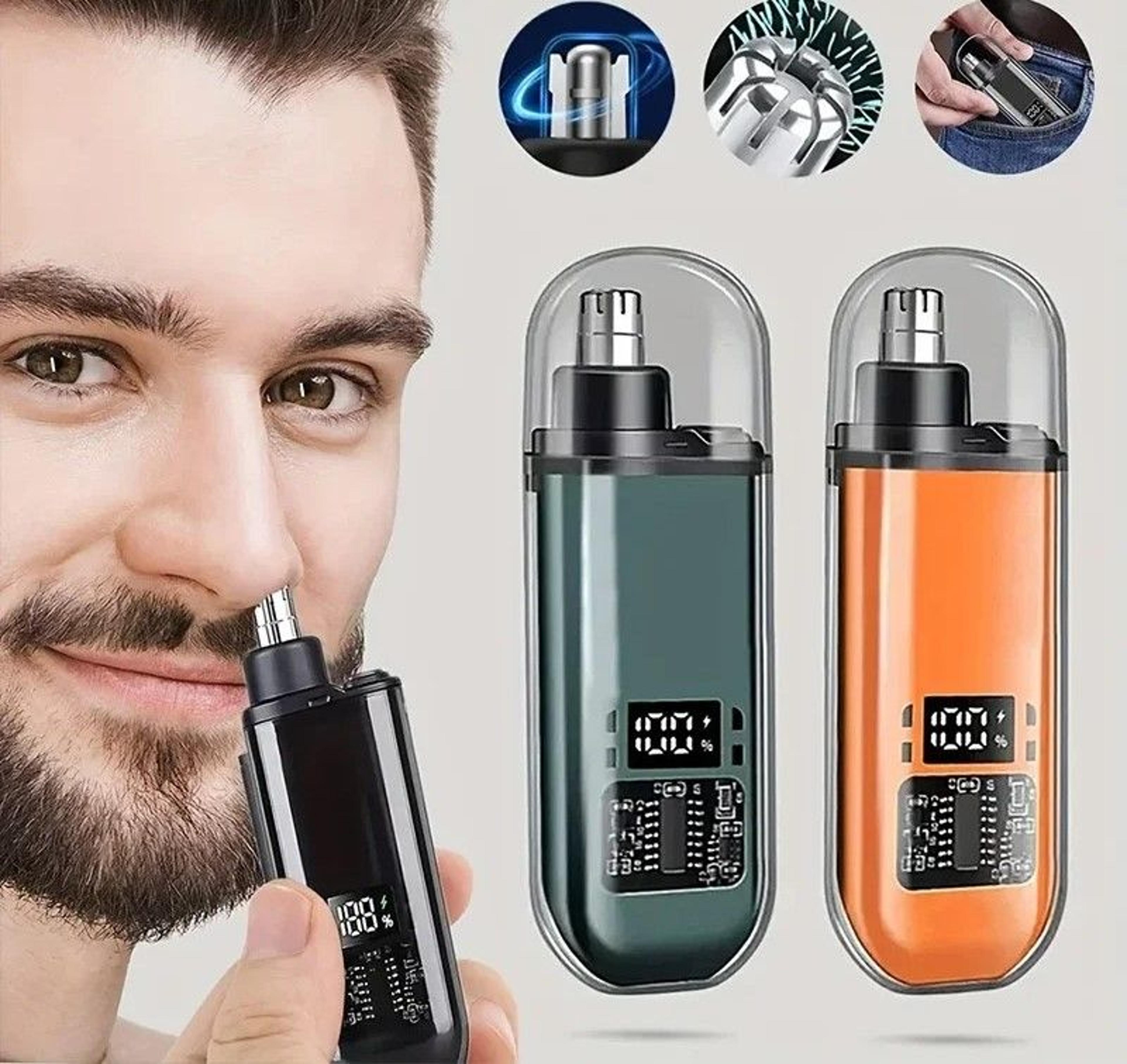 professional 2 in 1 rechargeable nose and facial grooming system