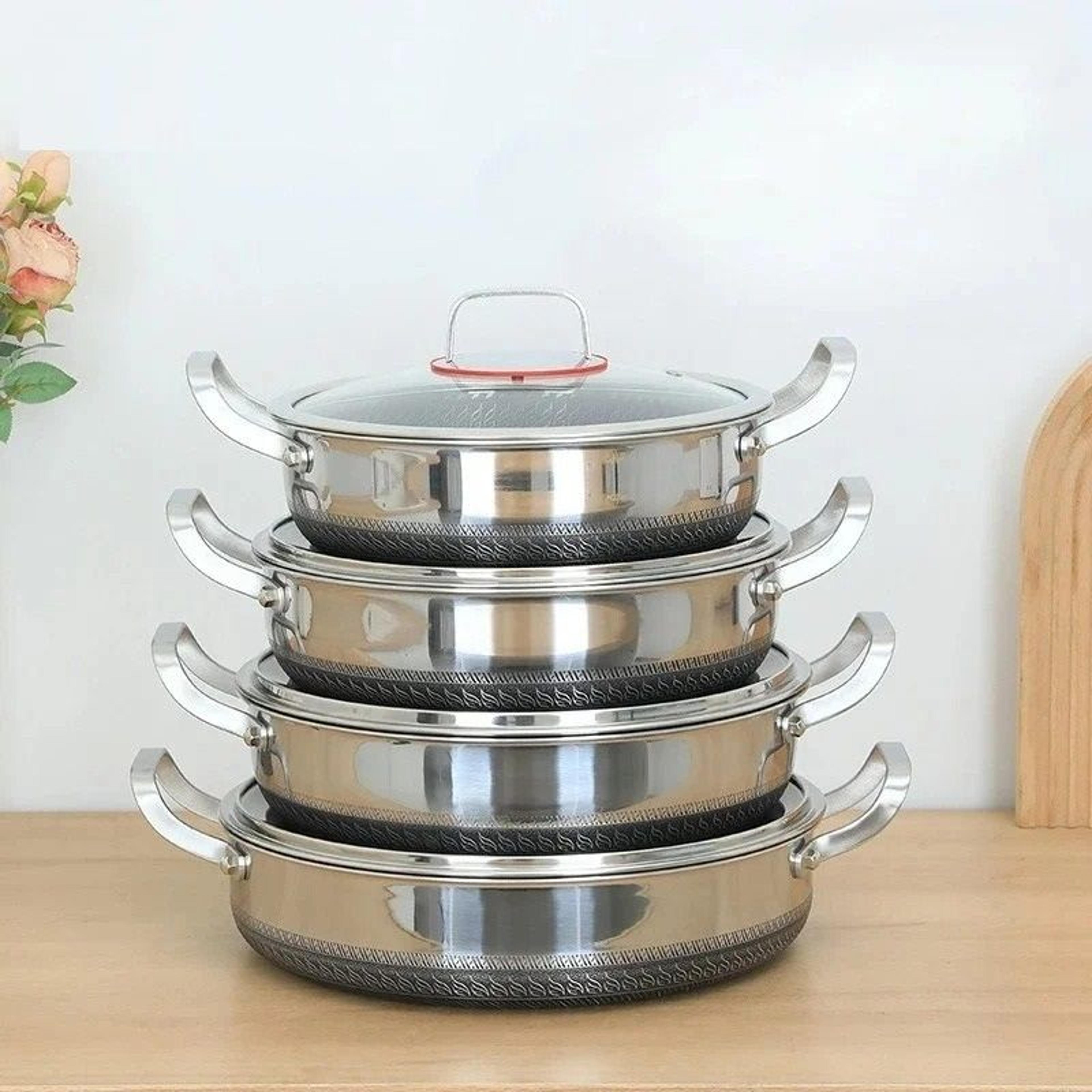 multi tasking stainless steel searing and simmering system