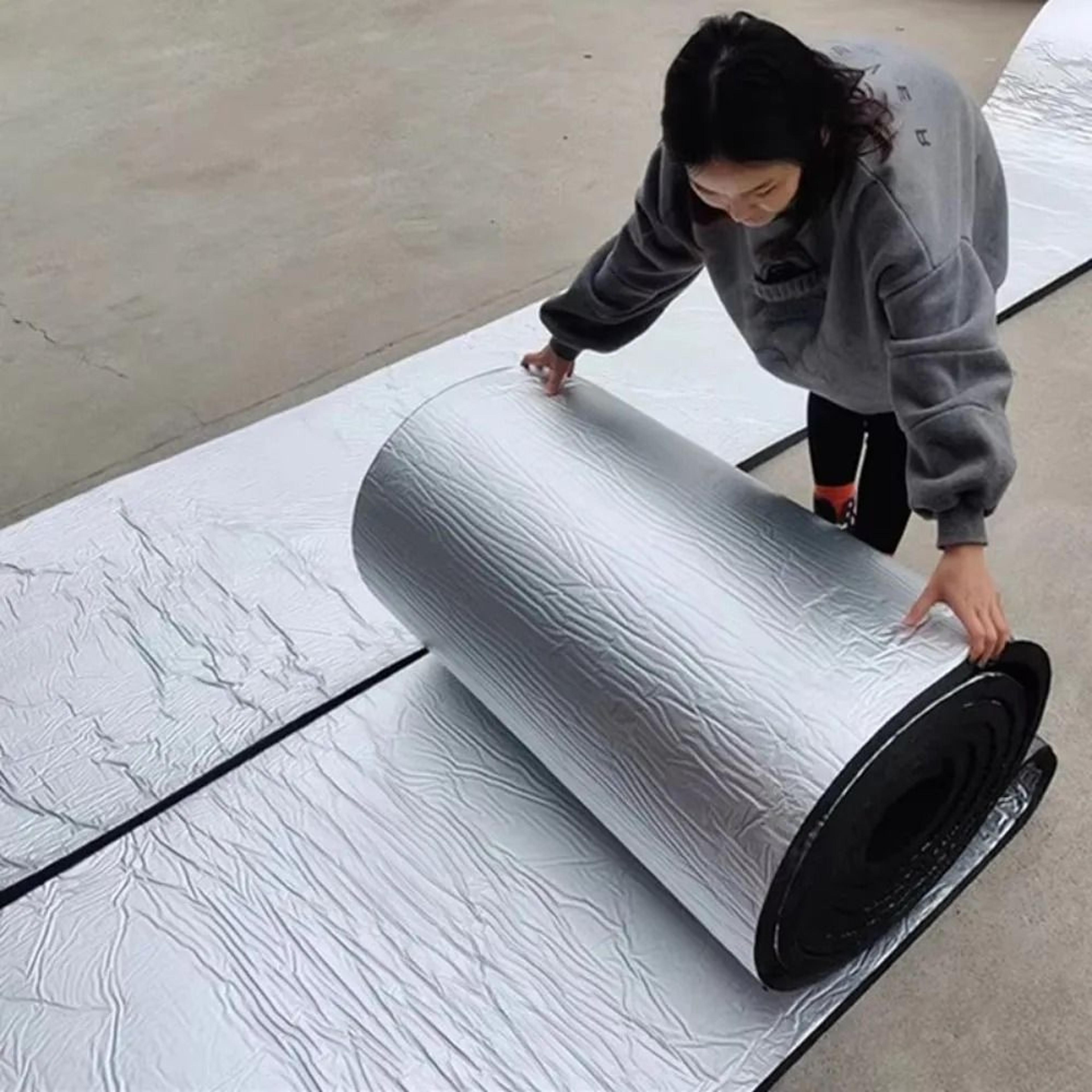 high density car sound deadener and thermal insulation mat