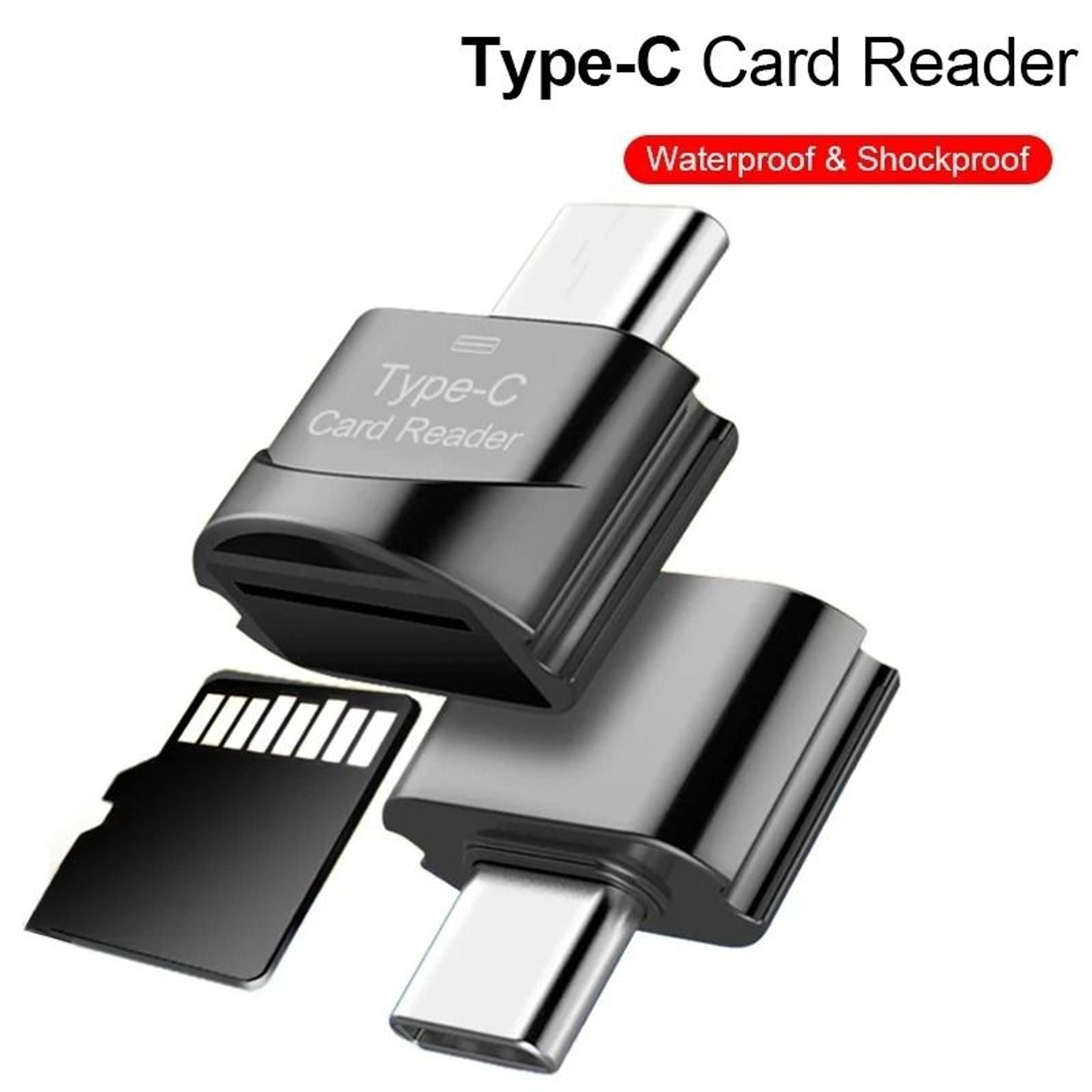 high speed type c to micro sd tf card reader