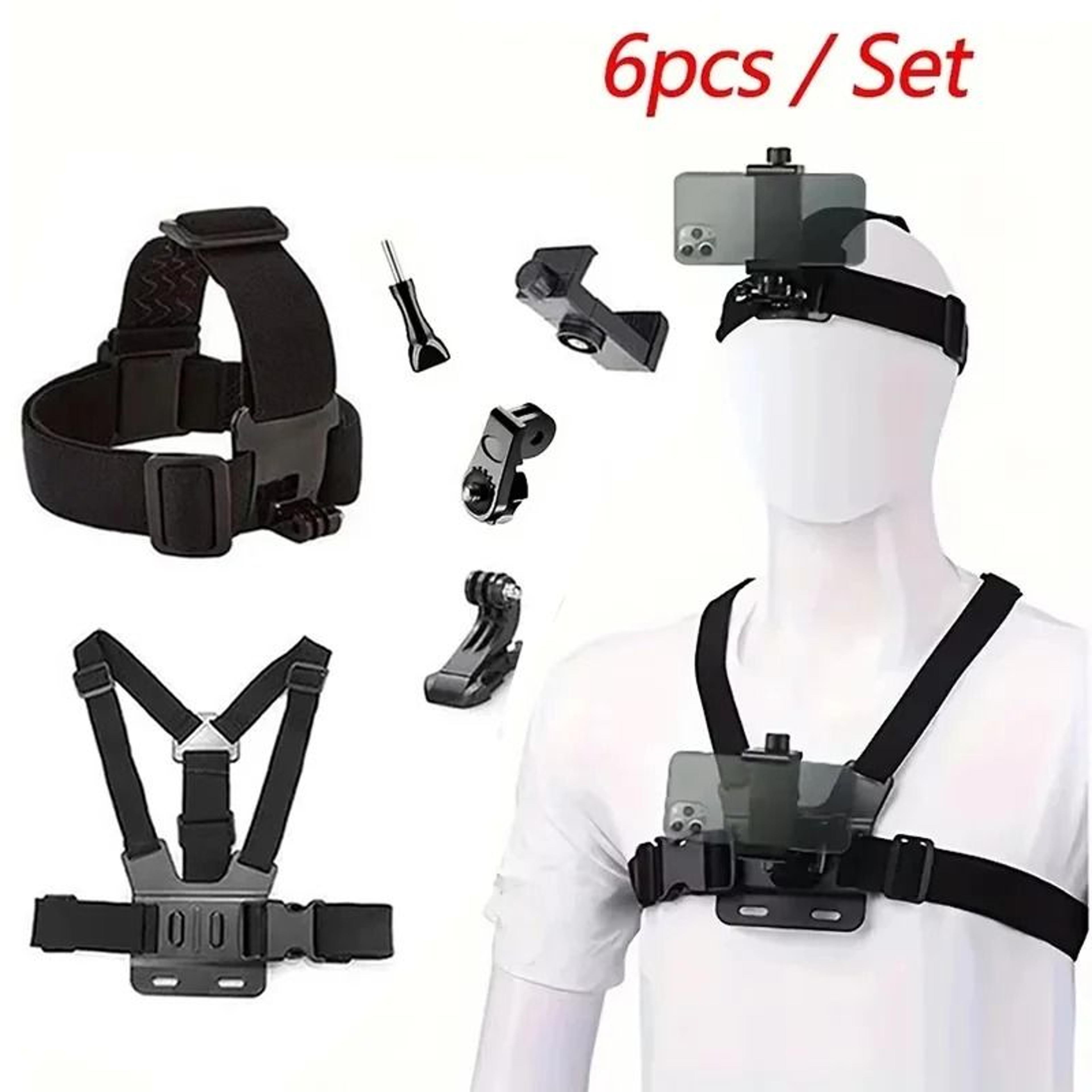 universal 6 piece all in one action camera and phone mount kit