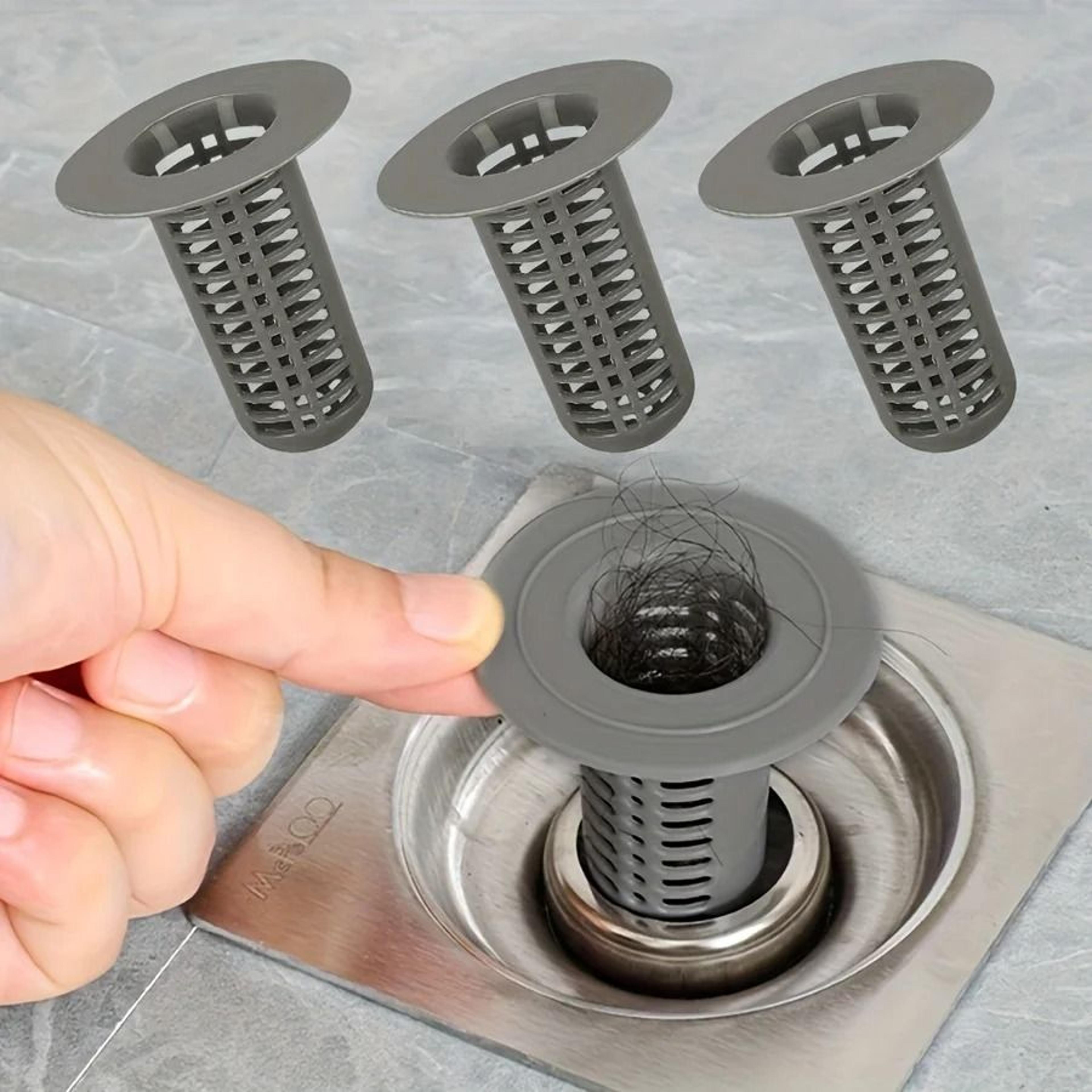 4 piece anti clogging hair catcher and sink filter set