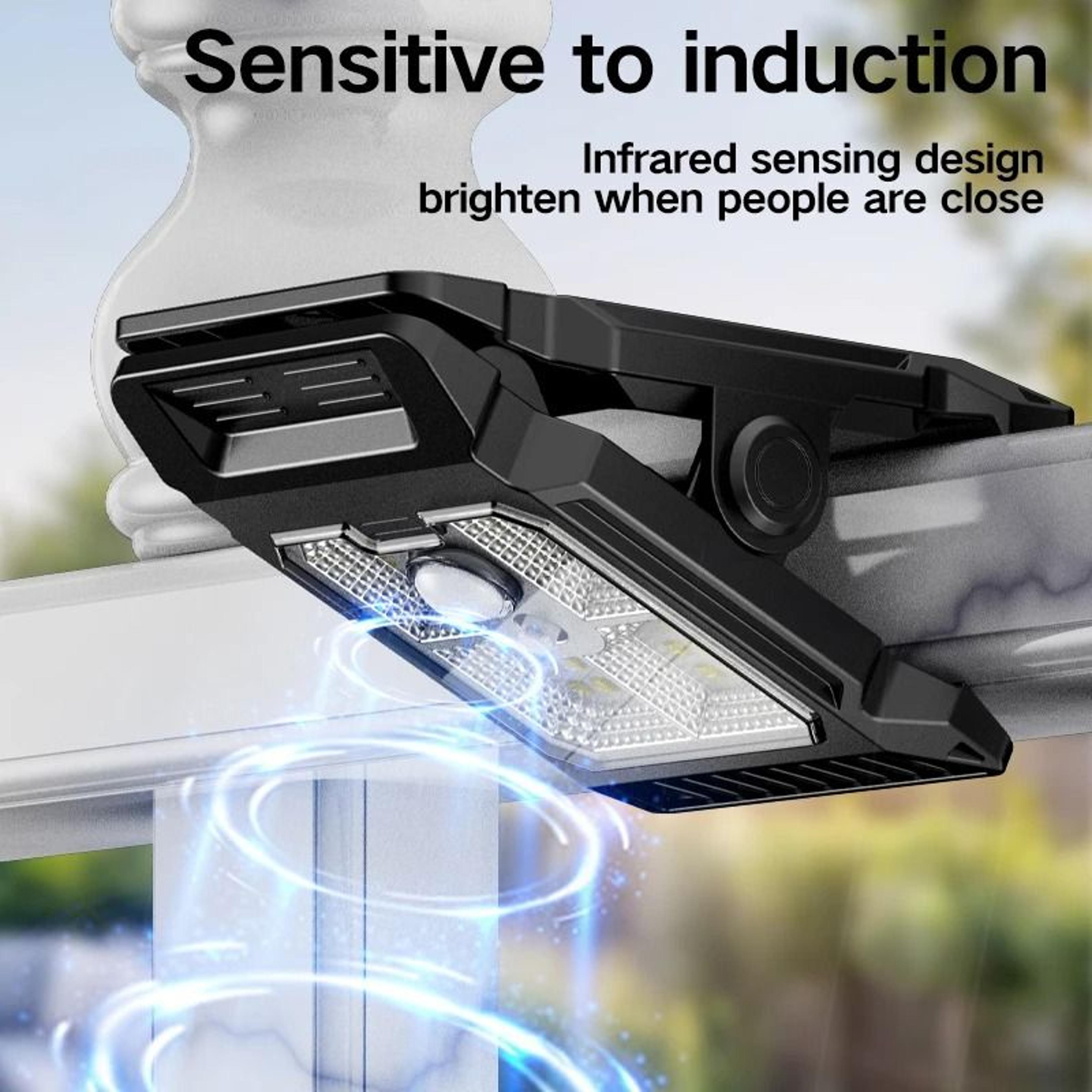 solar powered multifunctional outdoor clip on lamp