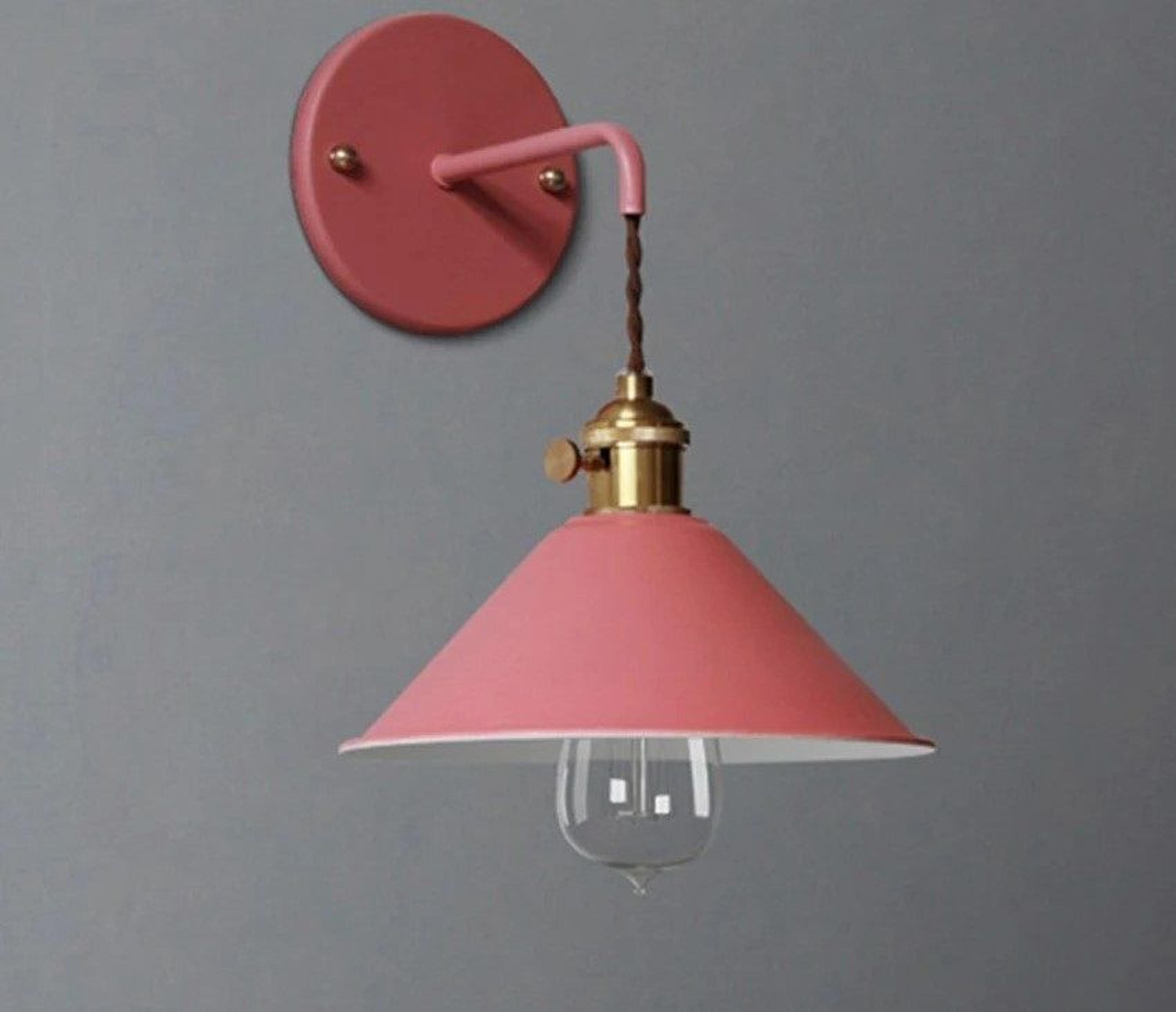 architectural pastel geometric sconce and ambient luminary