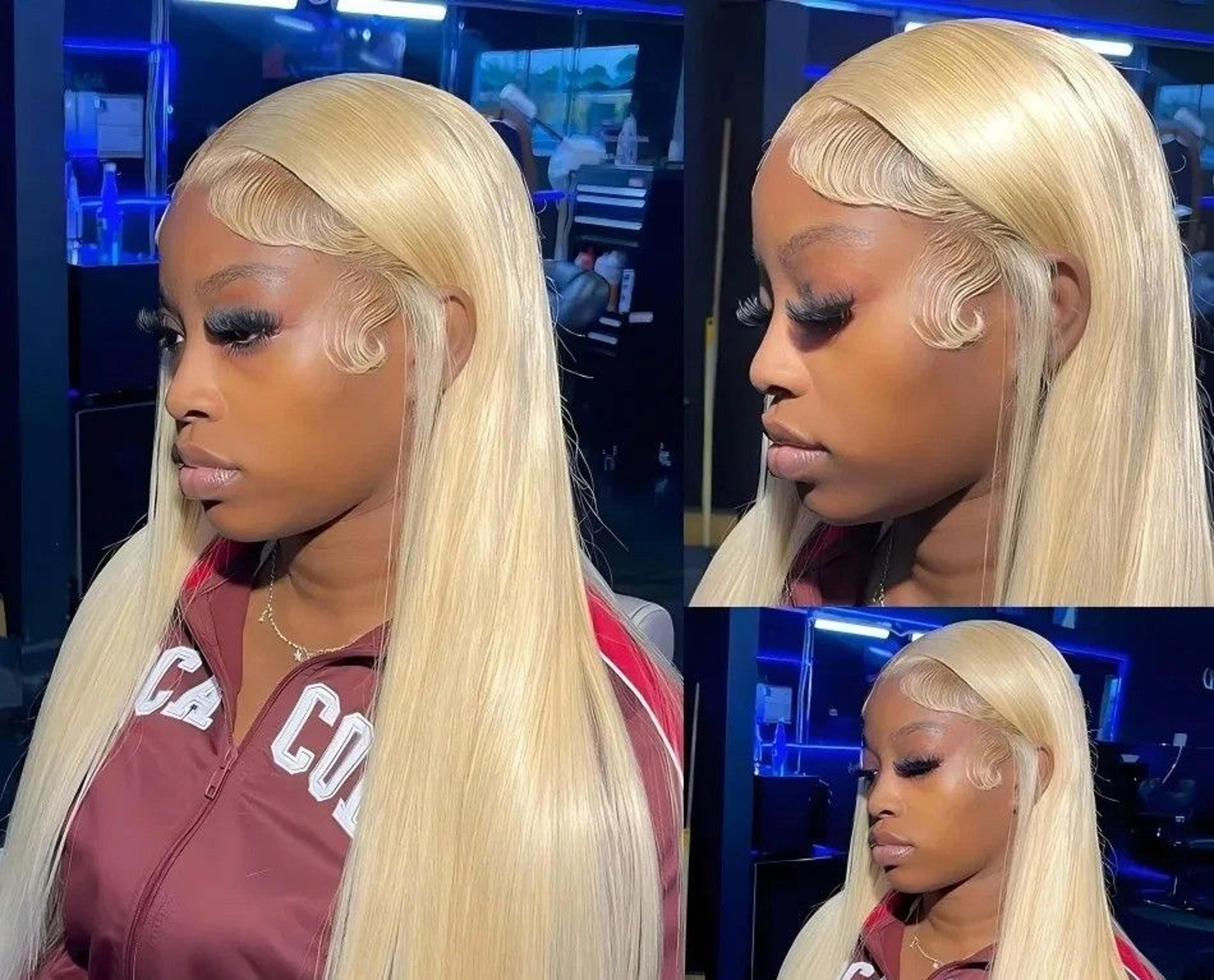 elite 250 density blonde 613 human hair lace frontal series