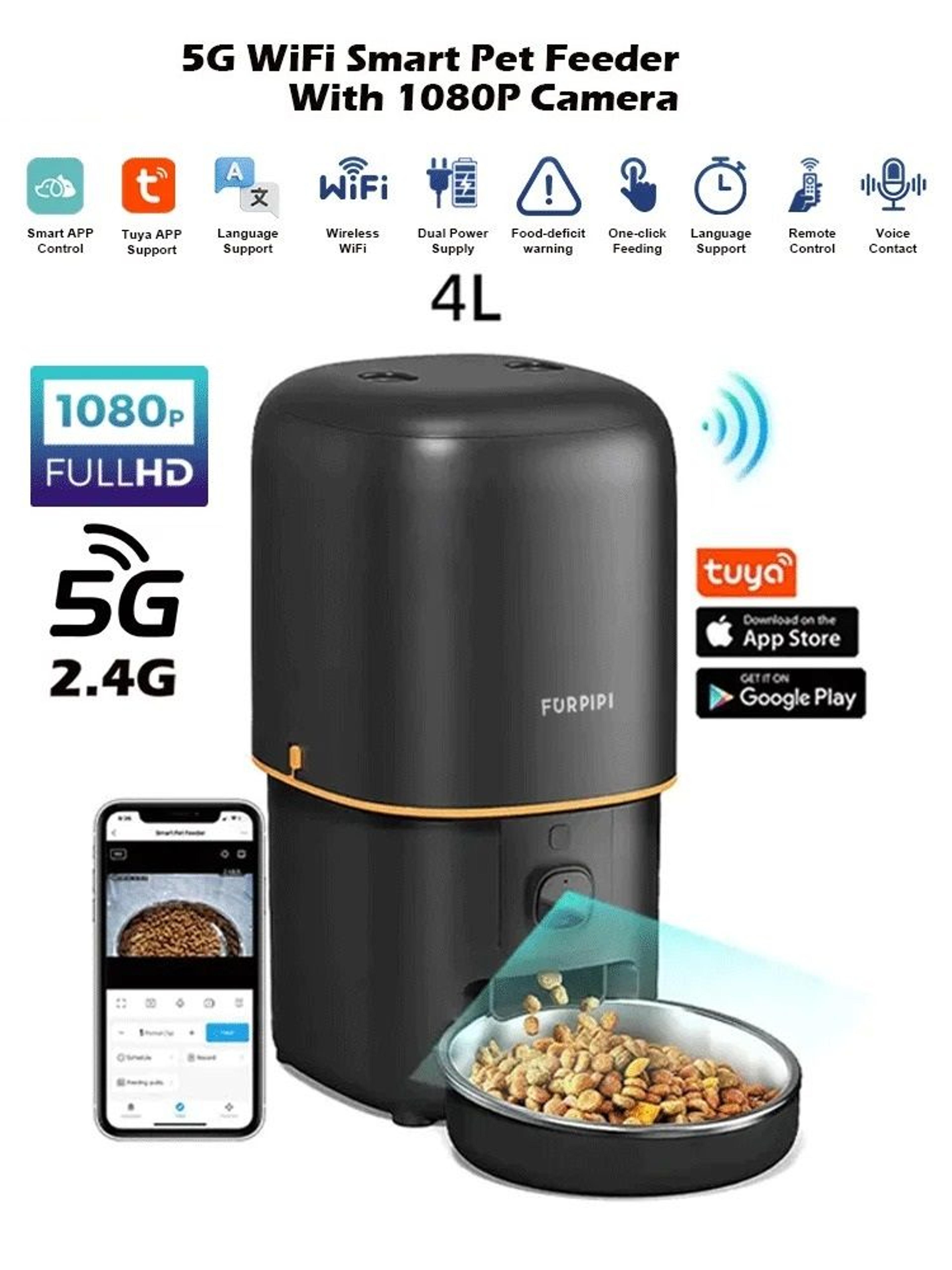 smart visual pet nutrition and surveillance interface