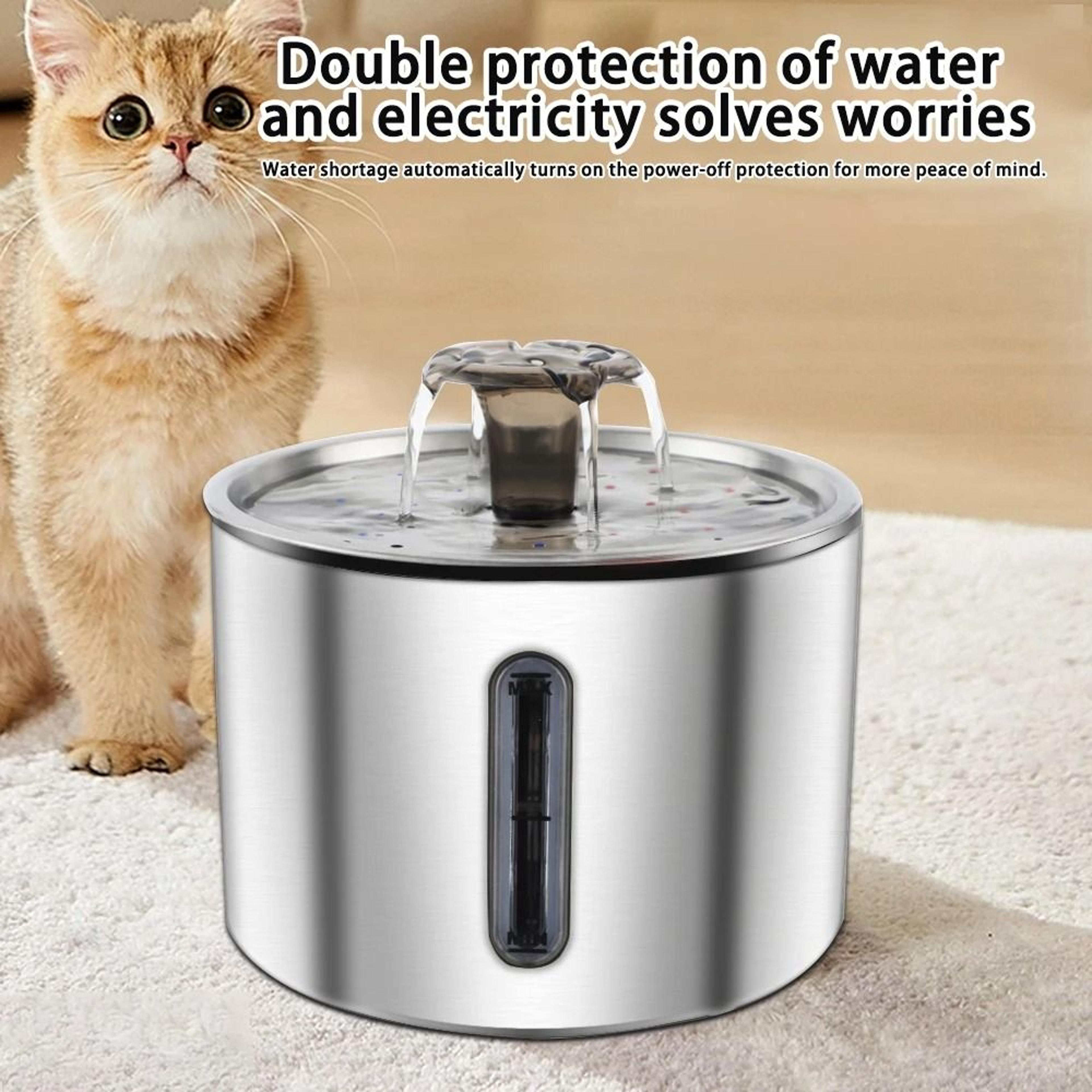 ultra hygiene stainless steel pet water fountain