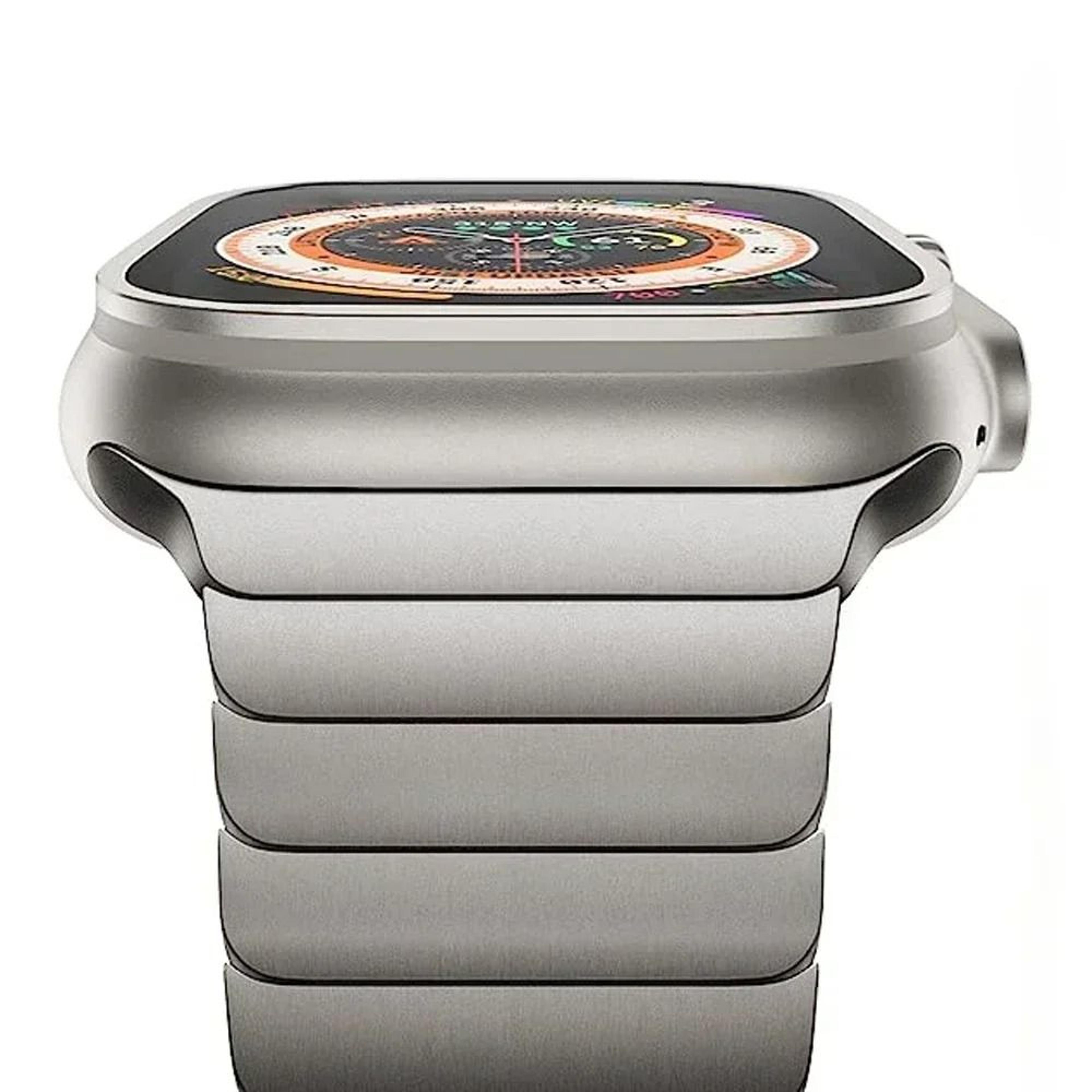 titanium tone stainless steel link bracelet