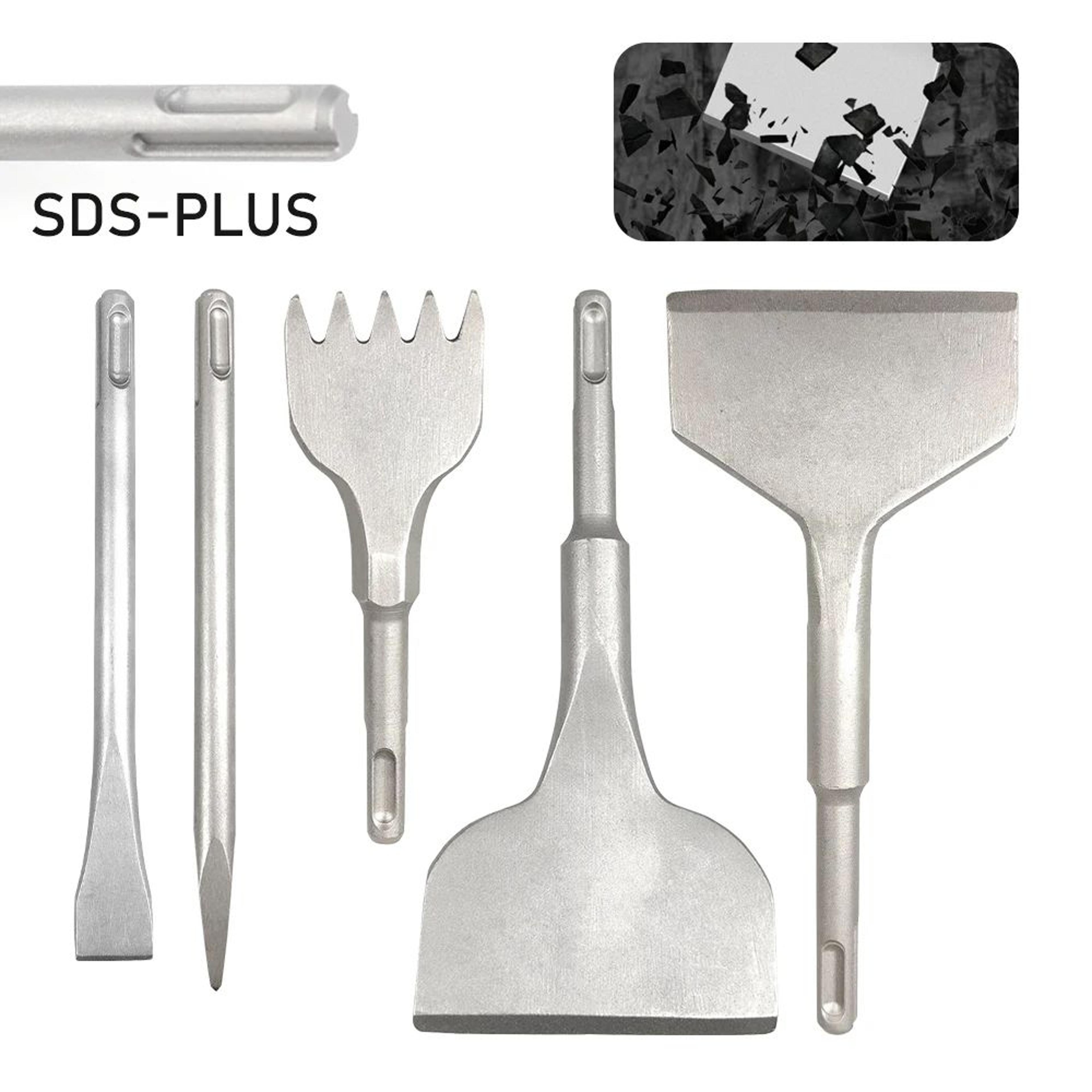 precision power drill chisel bit set for tile and concrete work