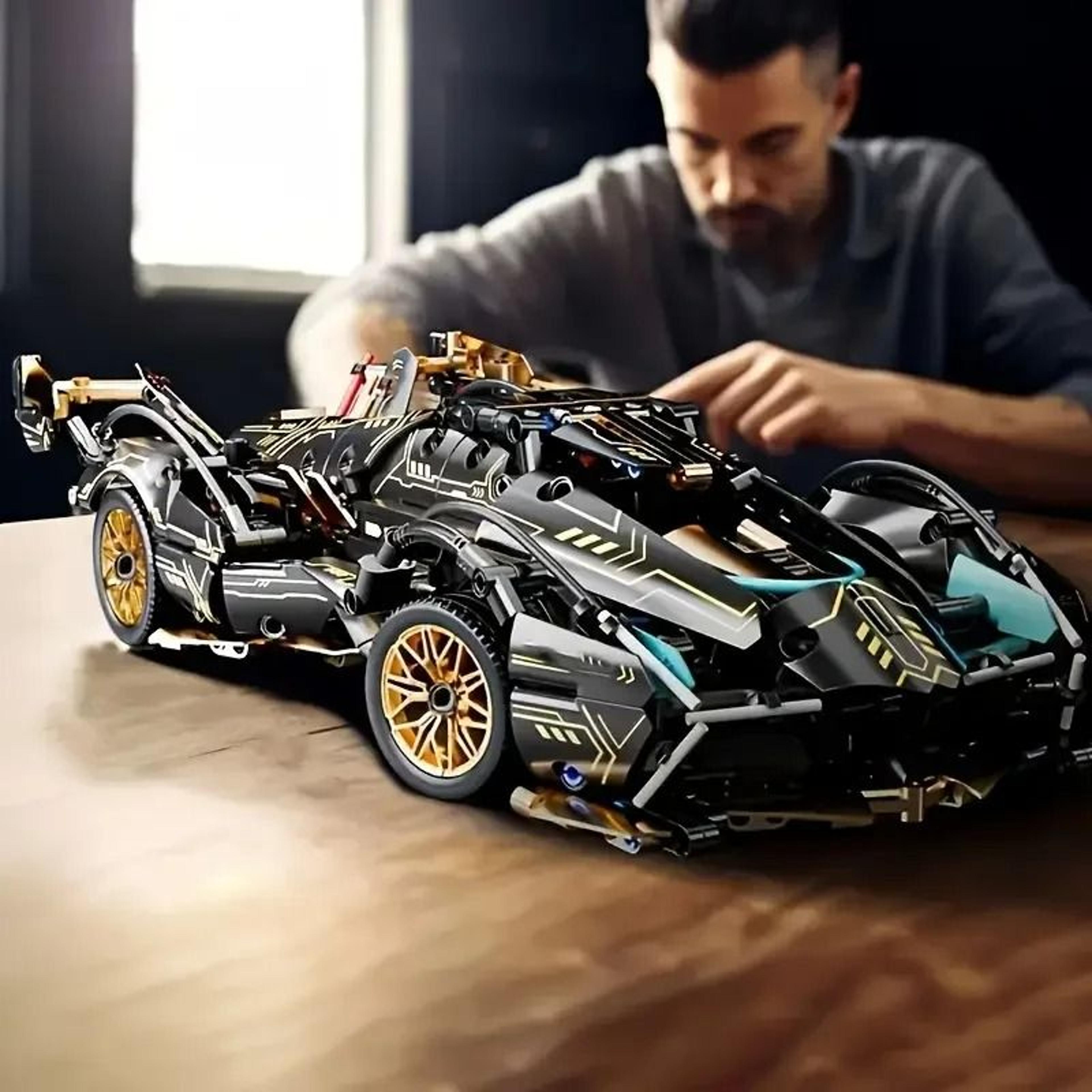 1690 piece endurance racing car building block set