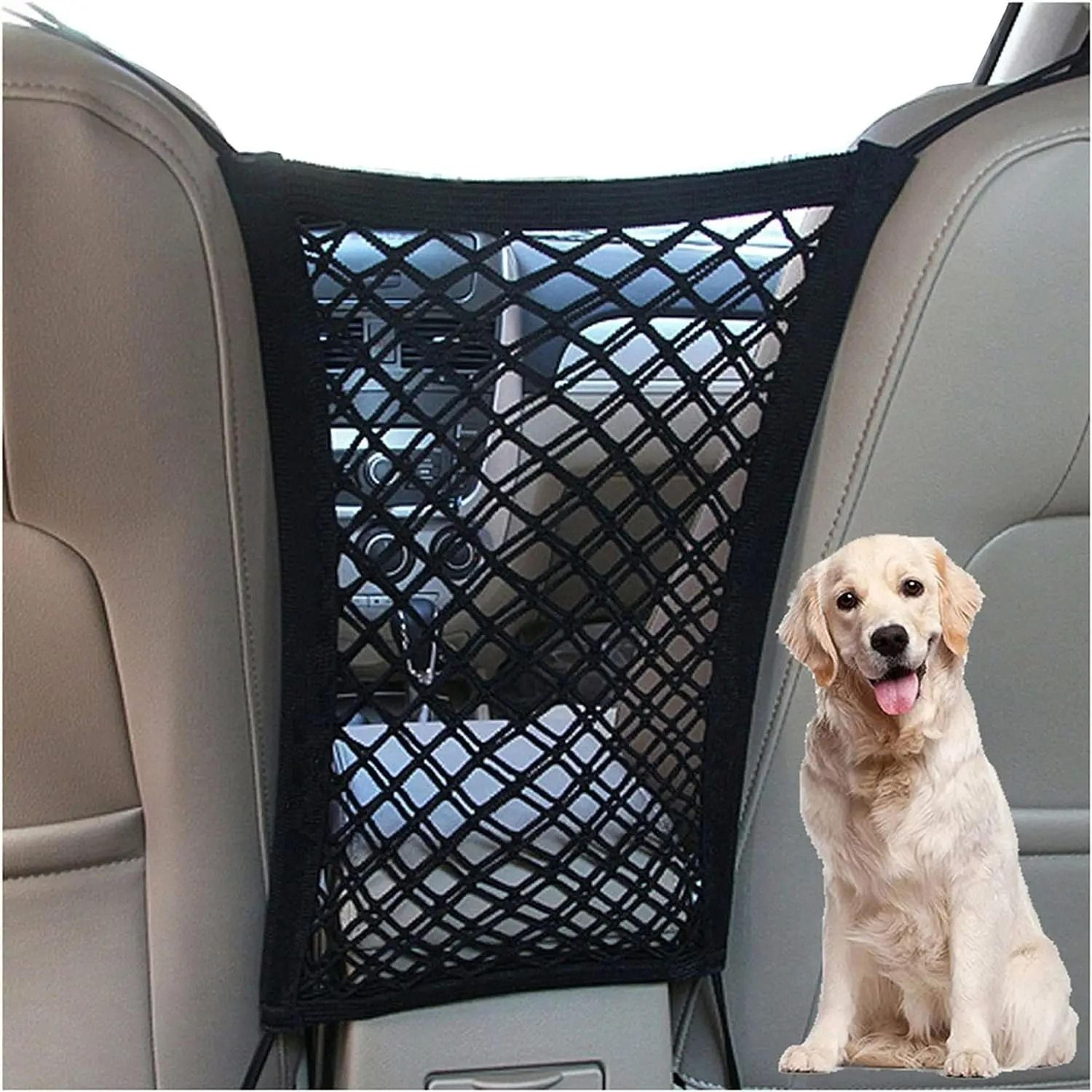 automatic safety mesh pet car barrier and storage bag