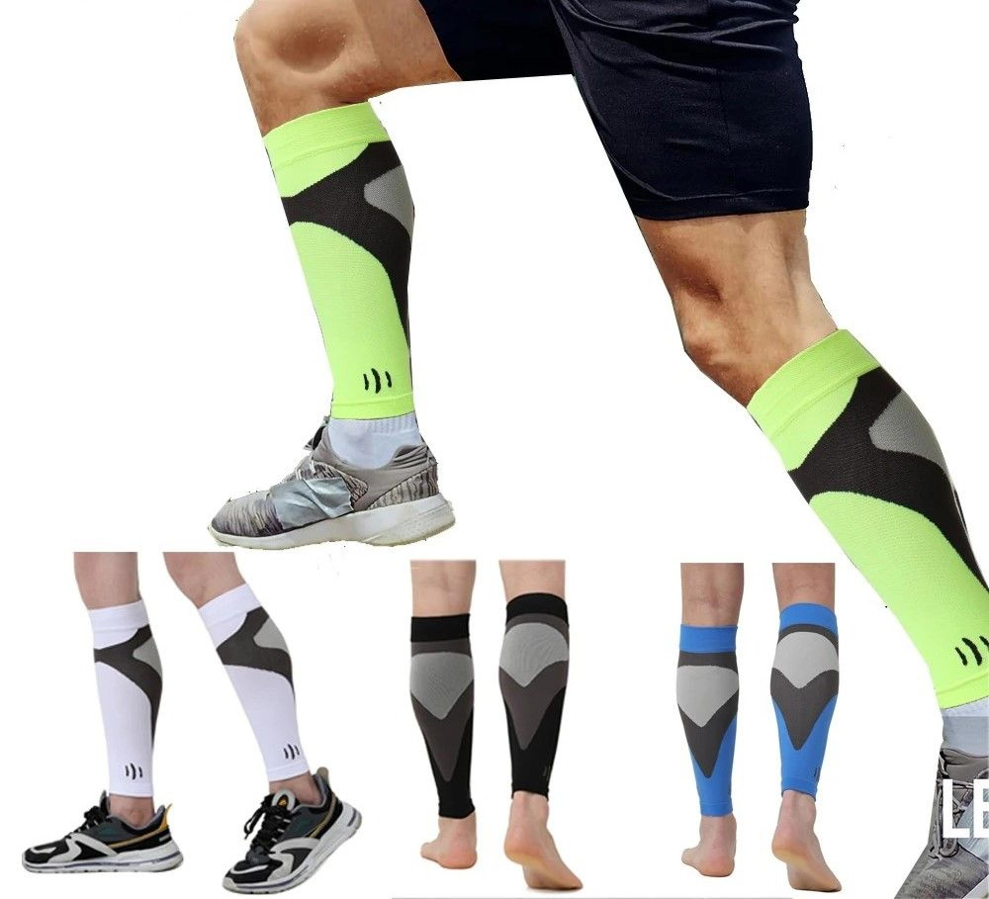 professional running leg compression and shin support sleeves