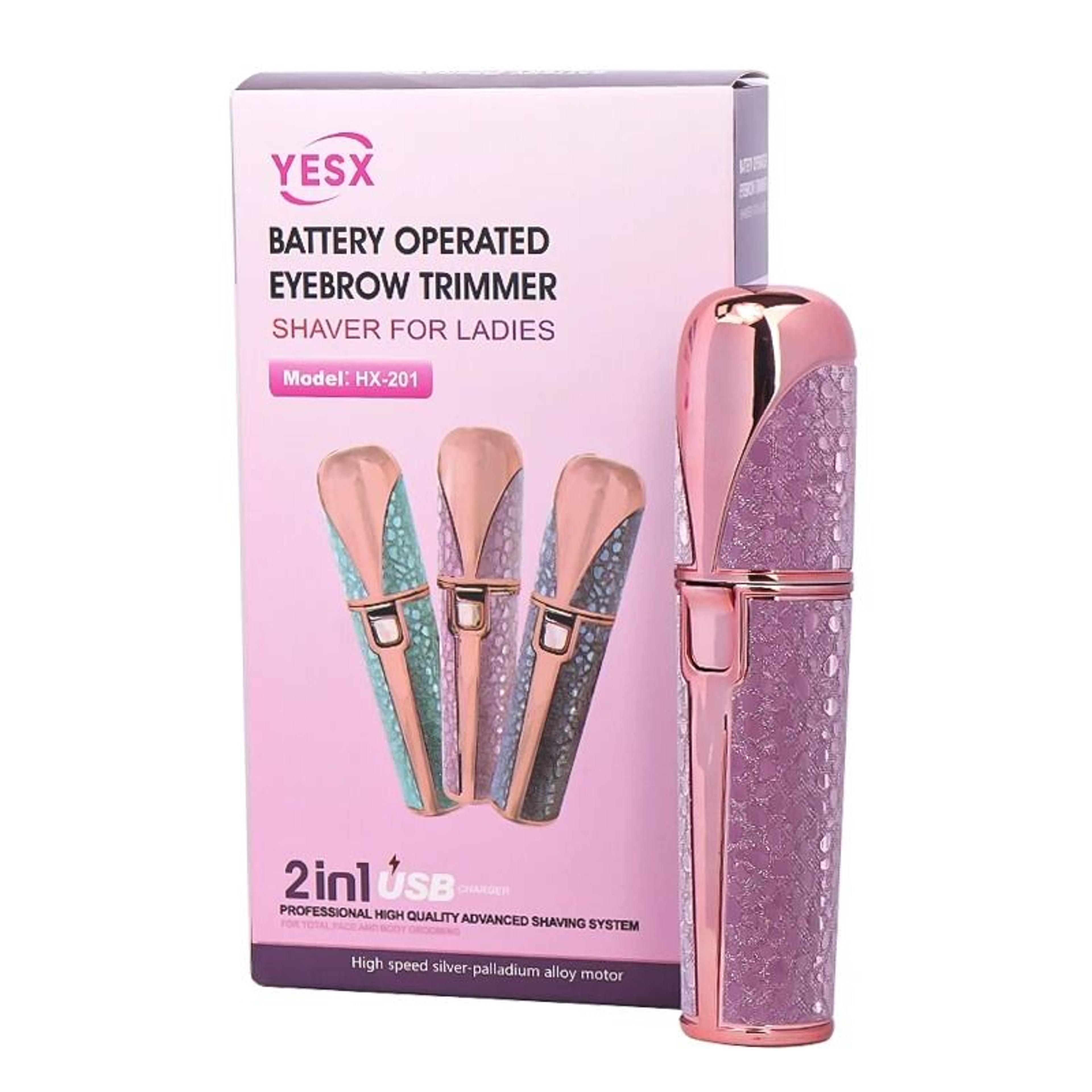 hybrid dual head facial epilator and brow sculptor