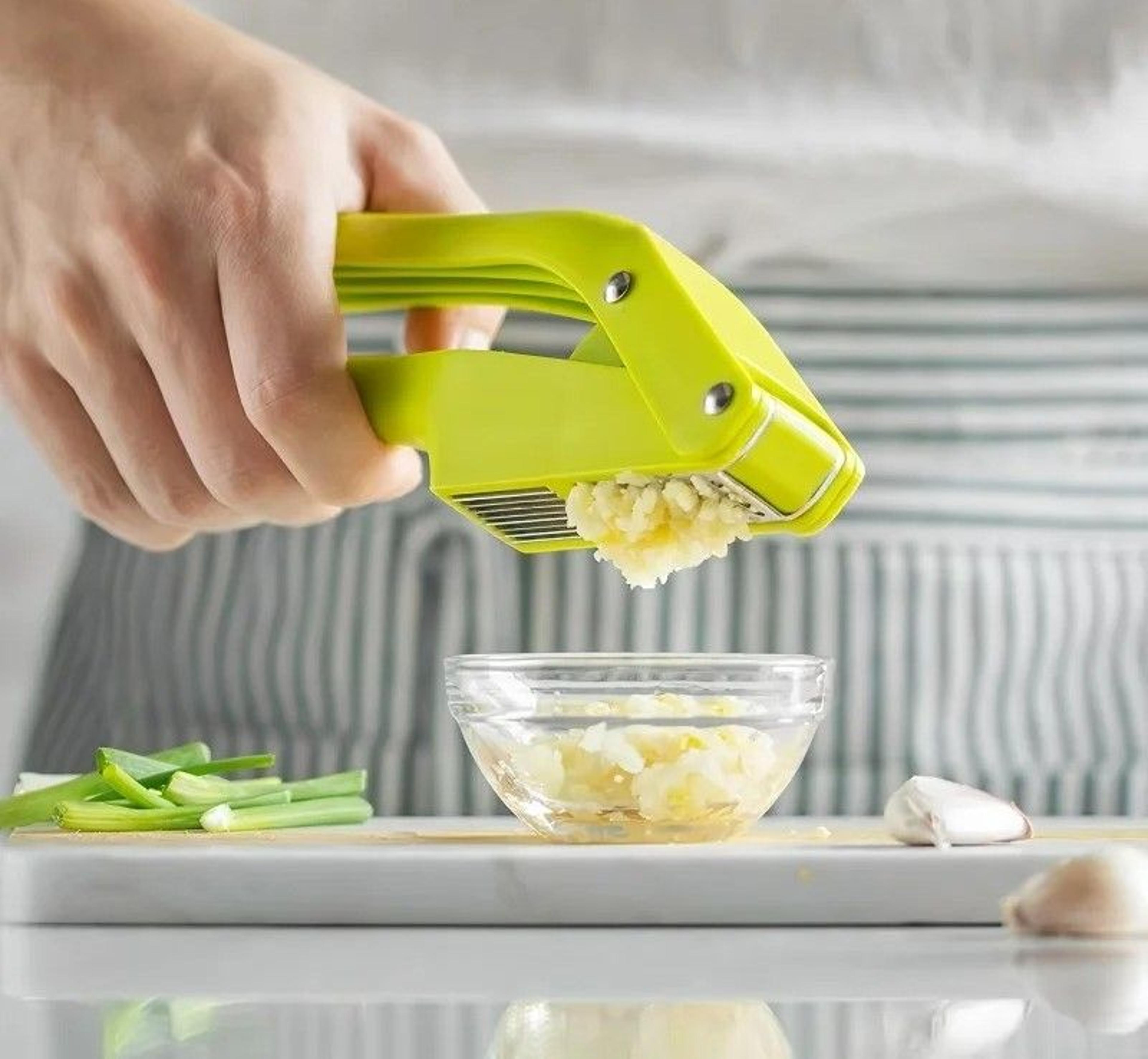 2-in-1 multifunctional garlic press and squeezer