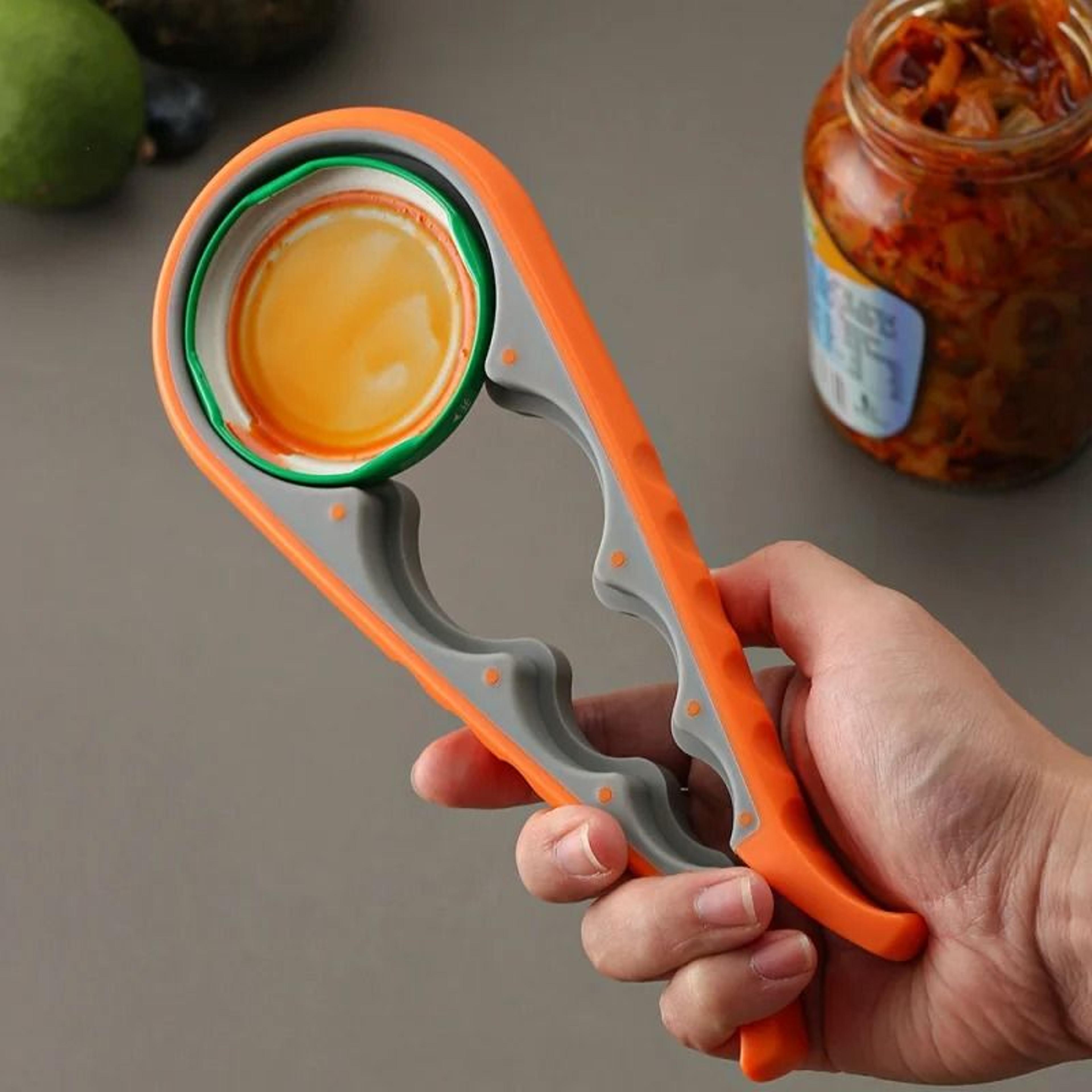 4 in 1 multi function non slip jar and bottle opener