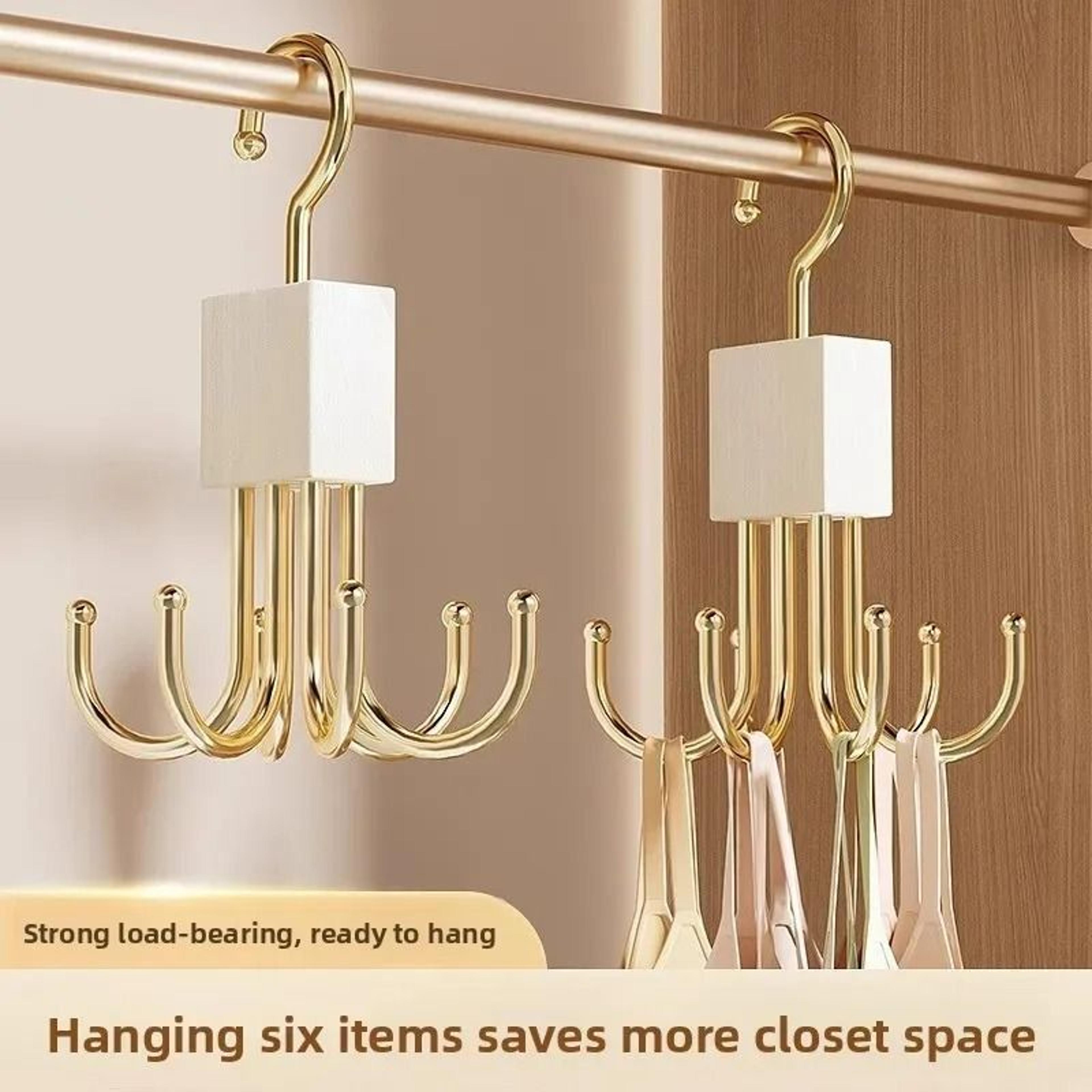 360° rotating 6-claw organizational accessory hub