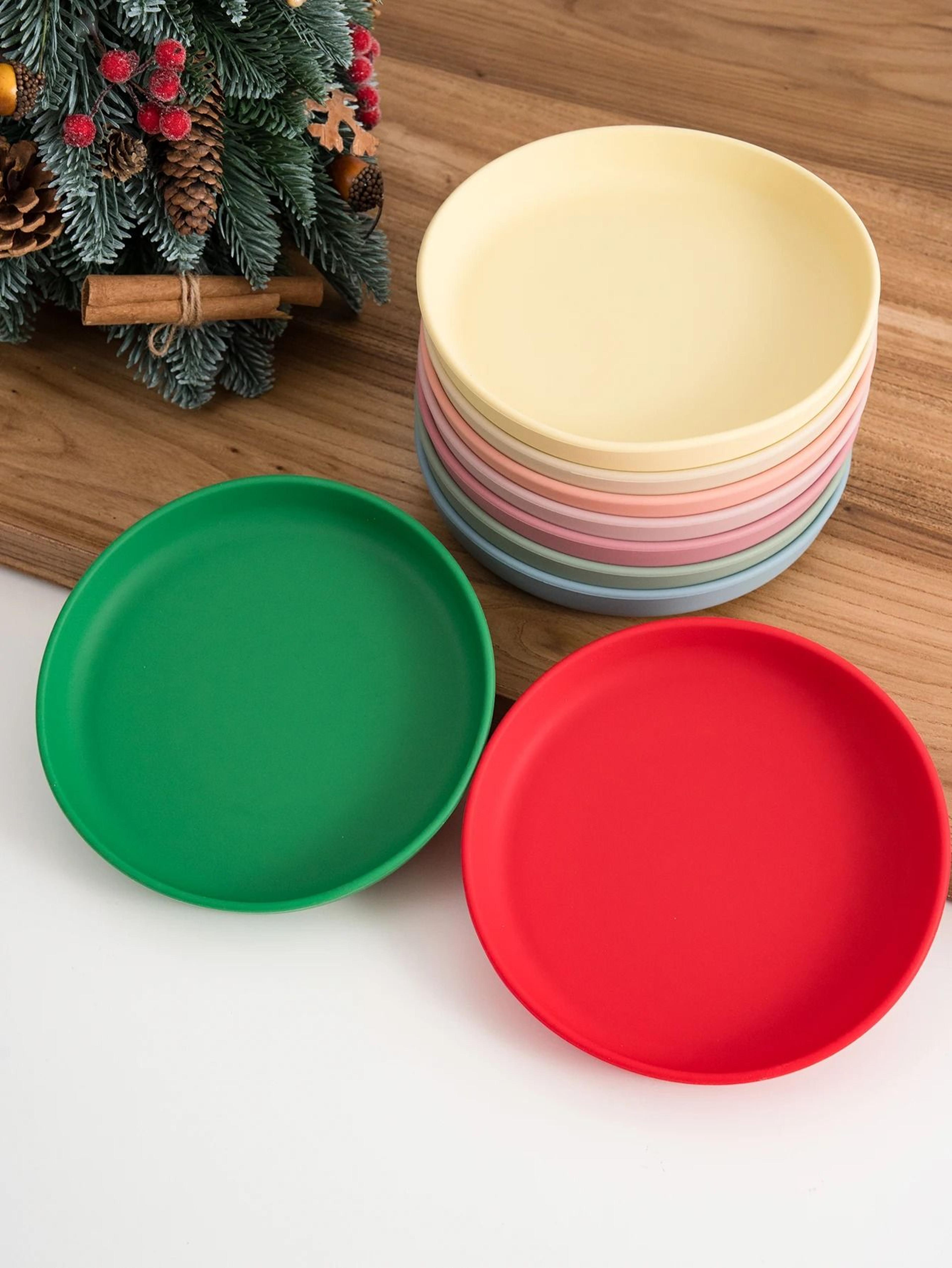 circular pediatric silicone suction feeding plate