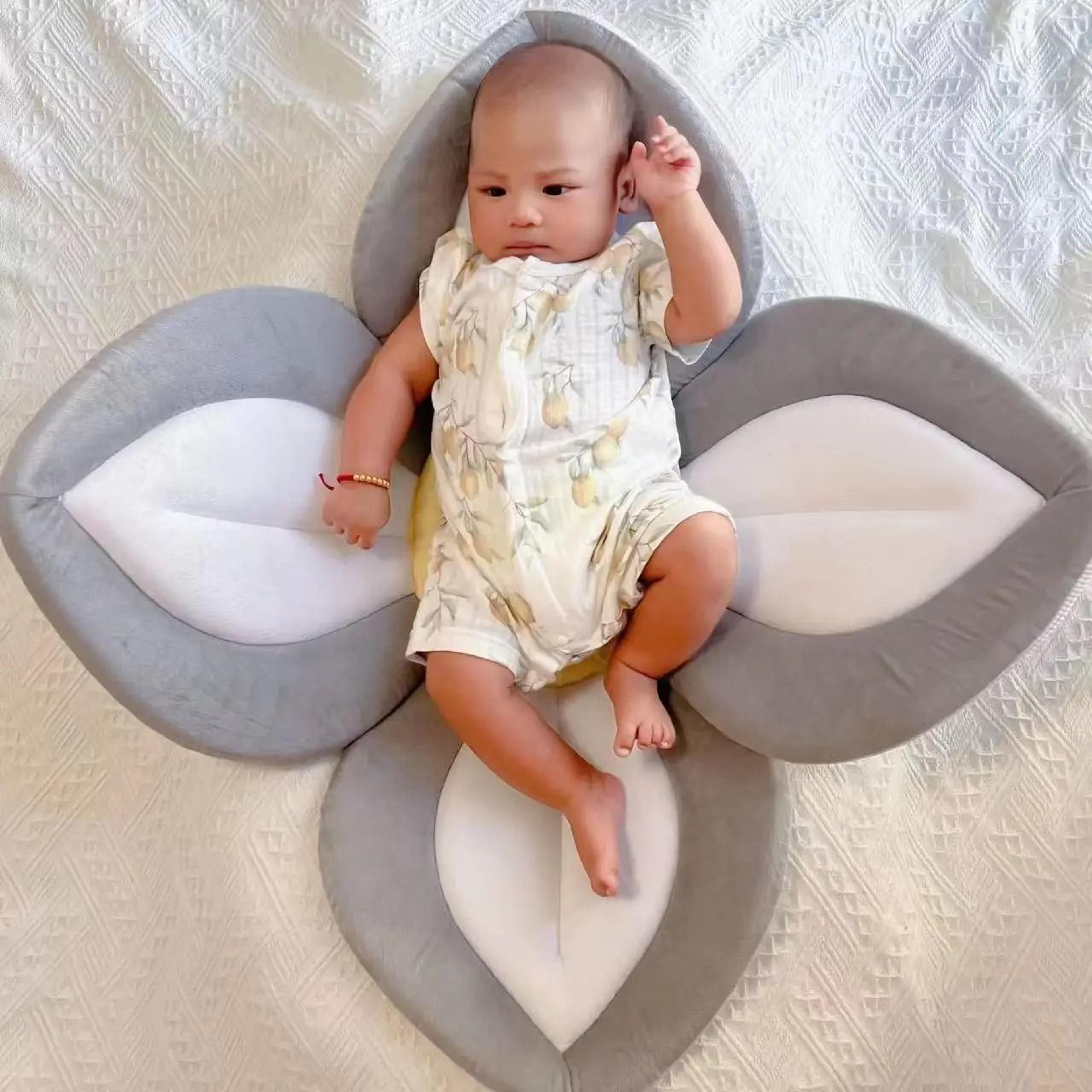 lotus petal kids flower bath mat