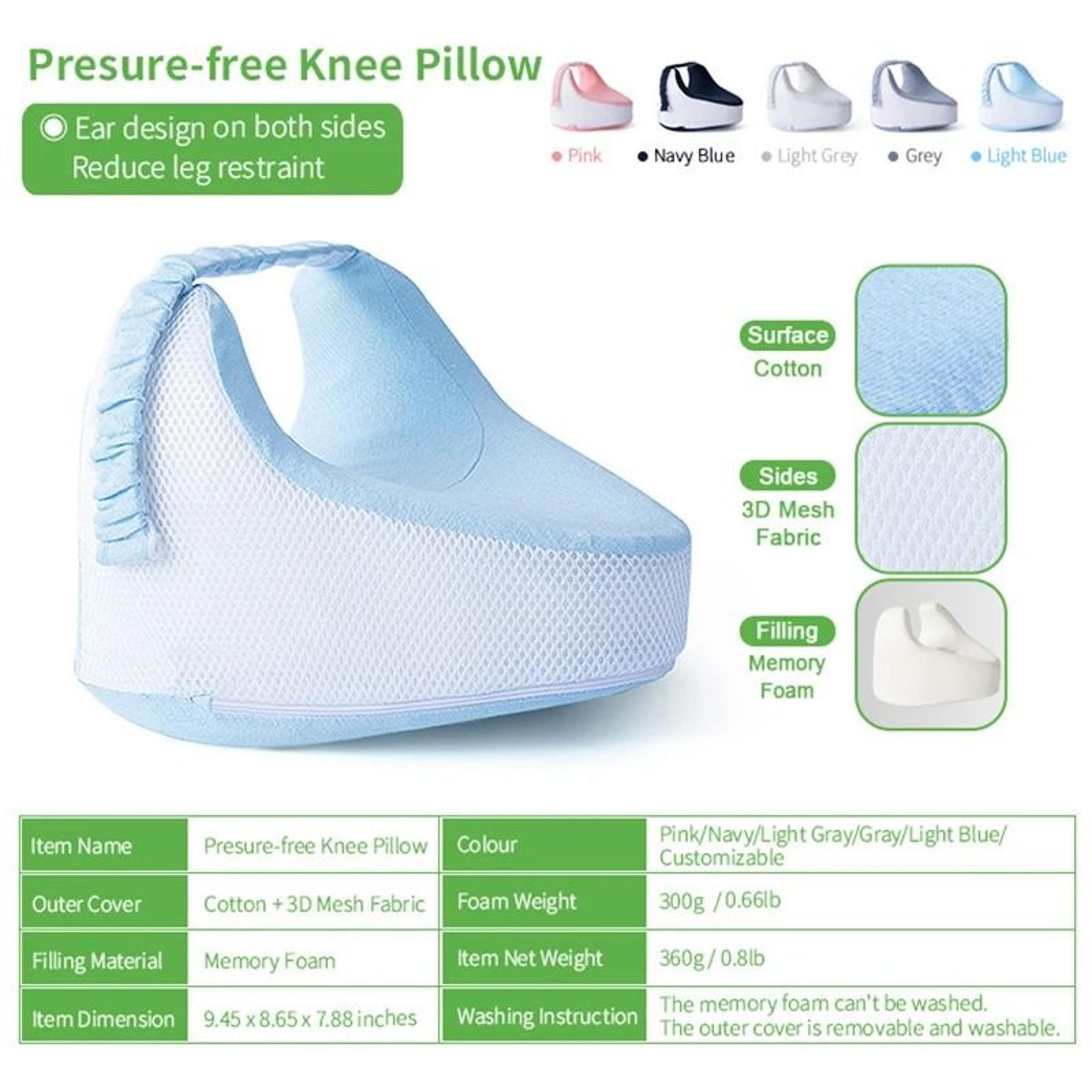 orthopedic memory foam leg and knee pillow