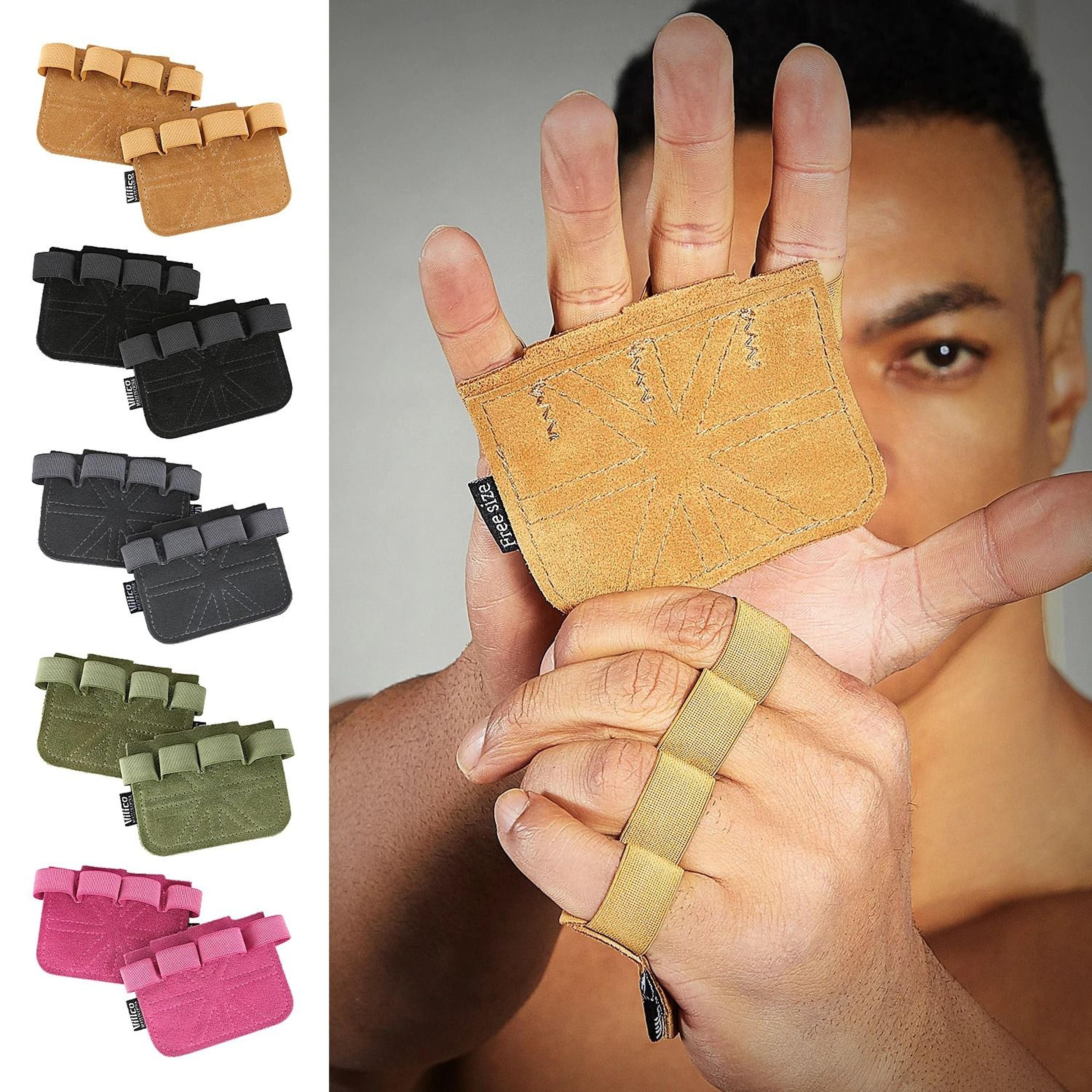 cowhide weightlifting and palm protection grips
