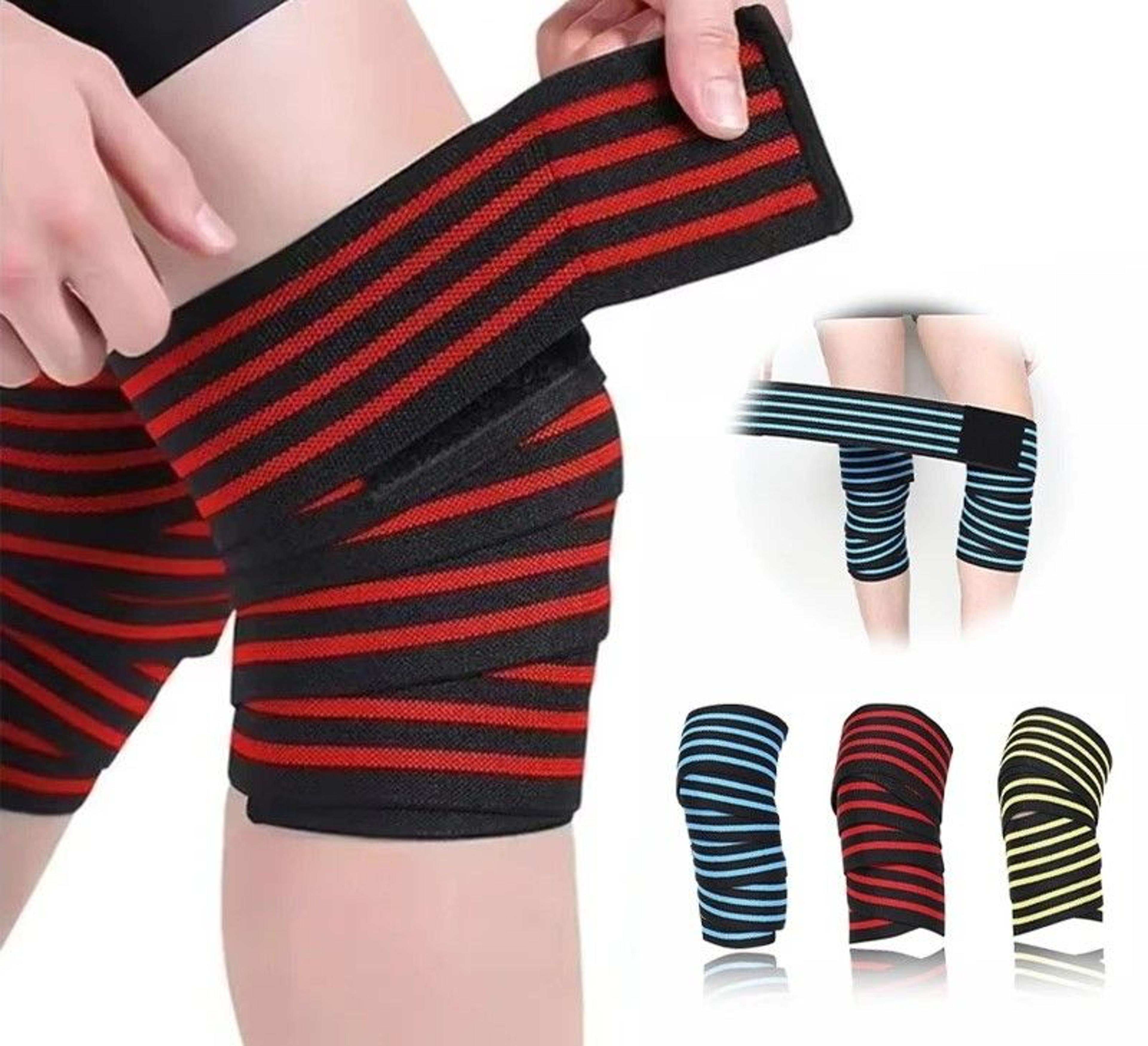 high tension competition grade weightlifting knee wraps