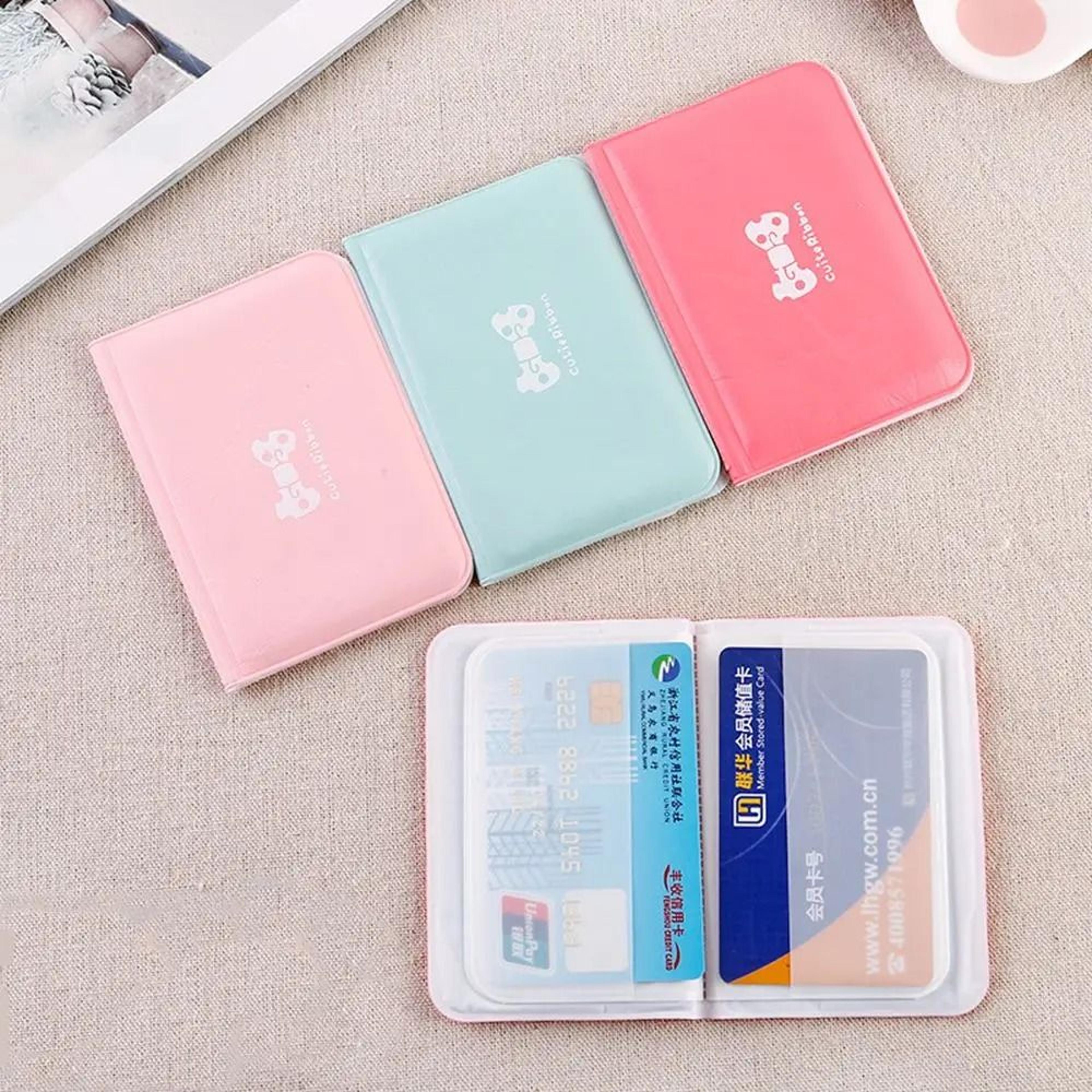 elegant pvc bow-knot card holder
