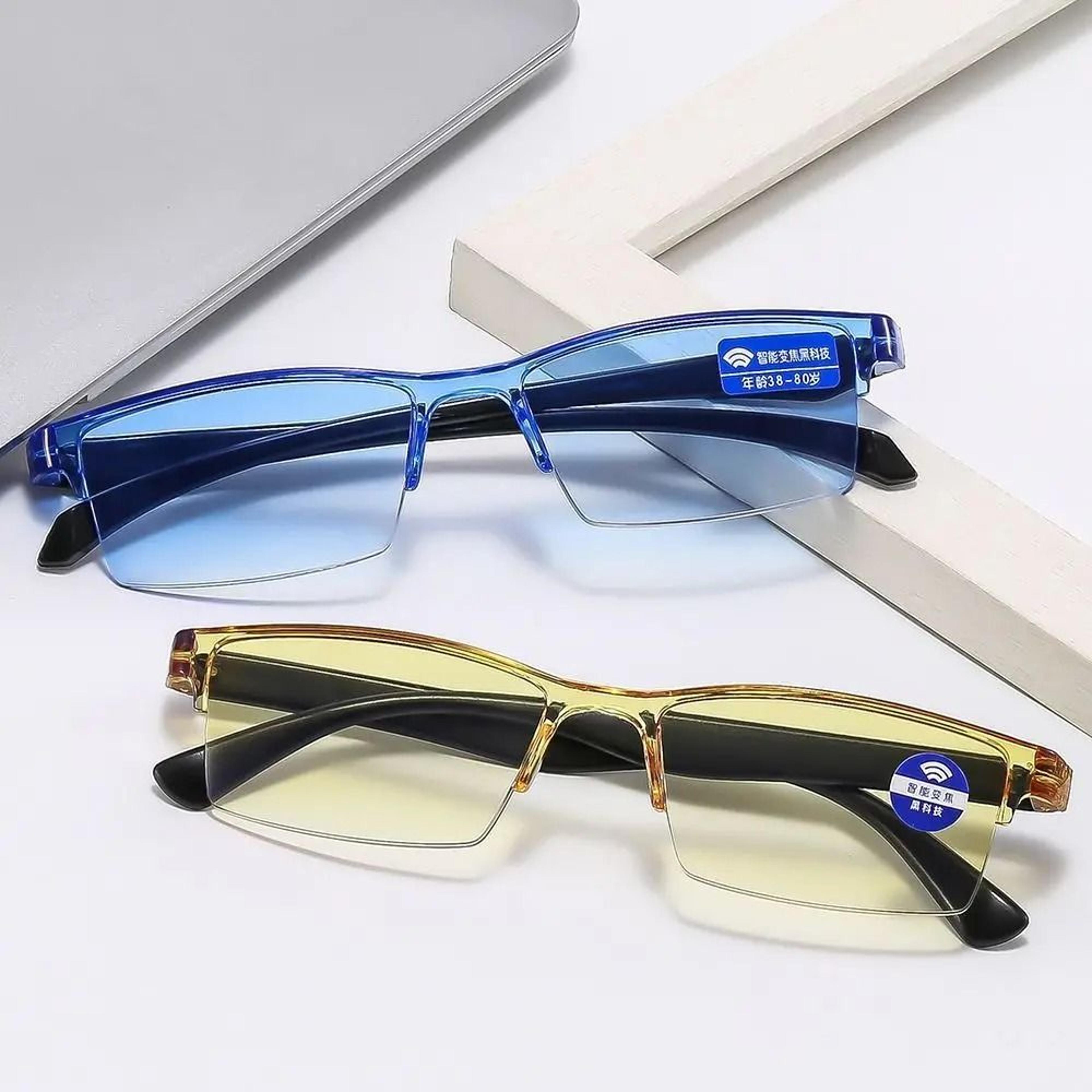 smart automatic zoom frameless reading glasses