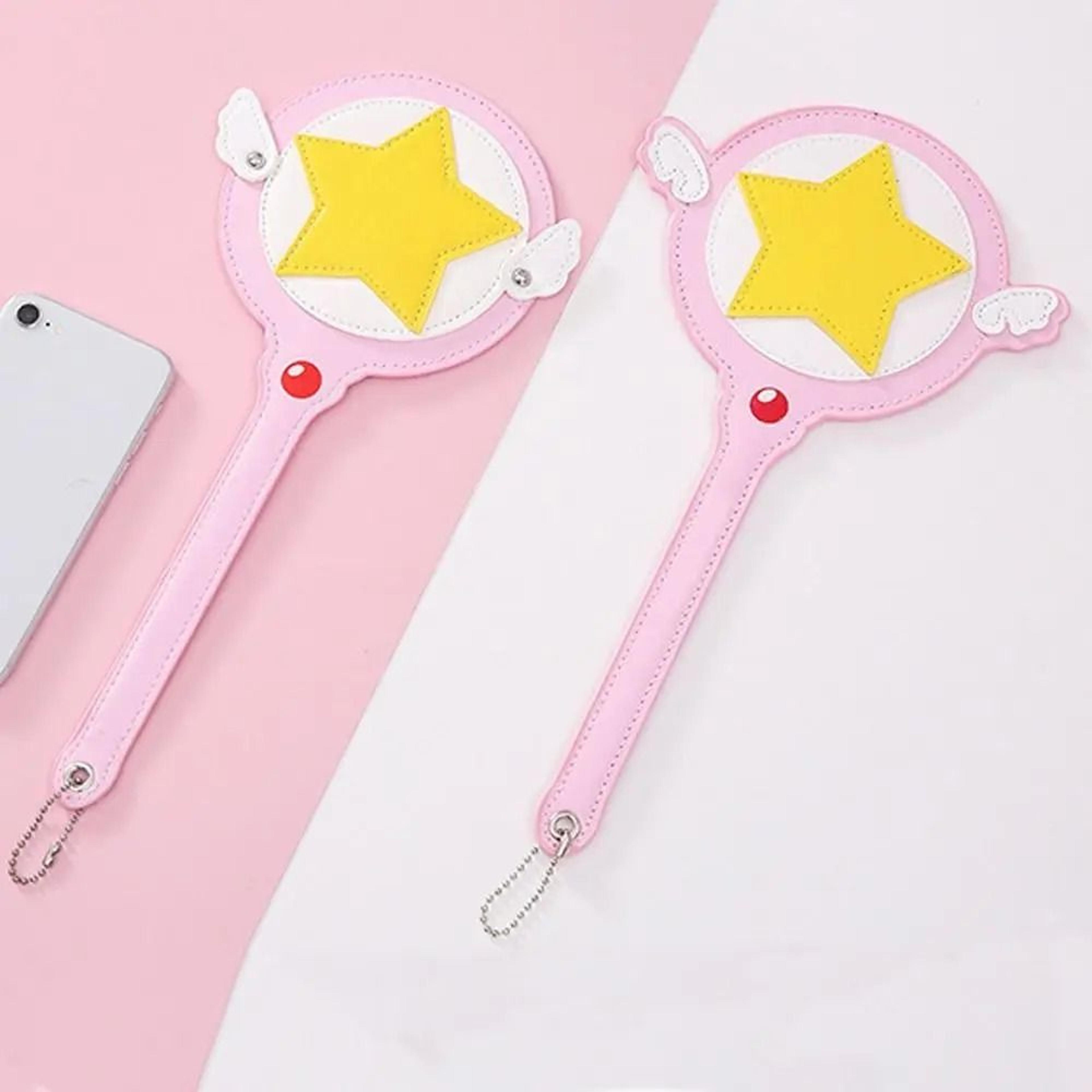 cute anime star magic wand card holder