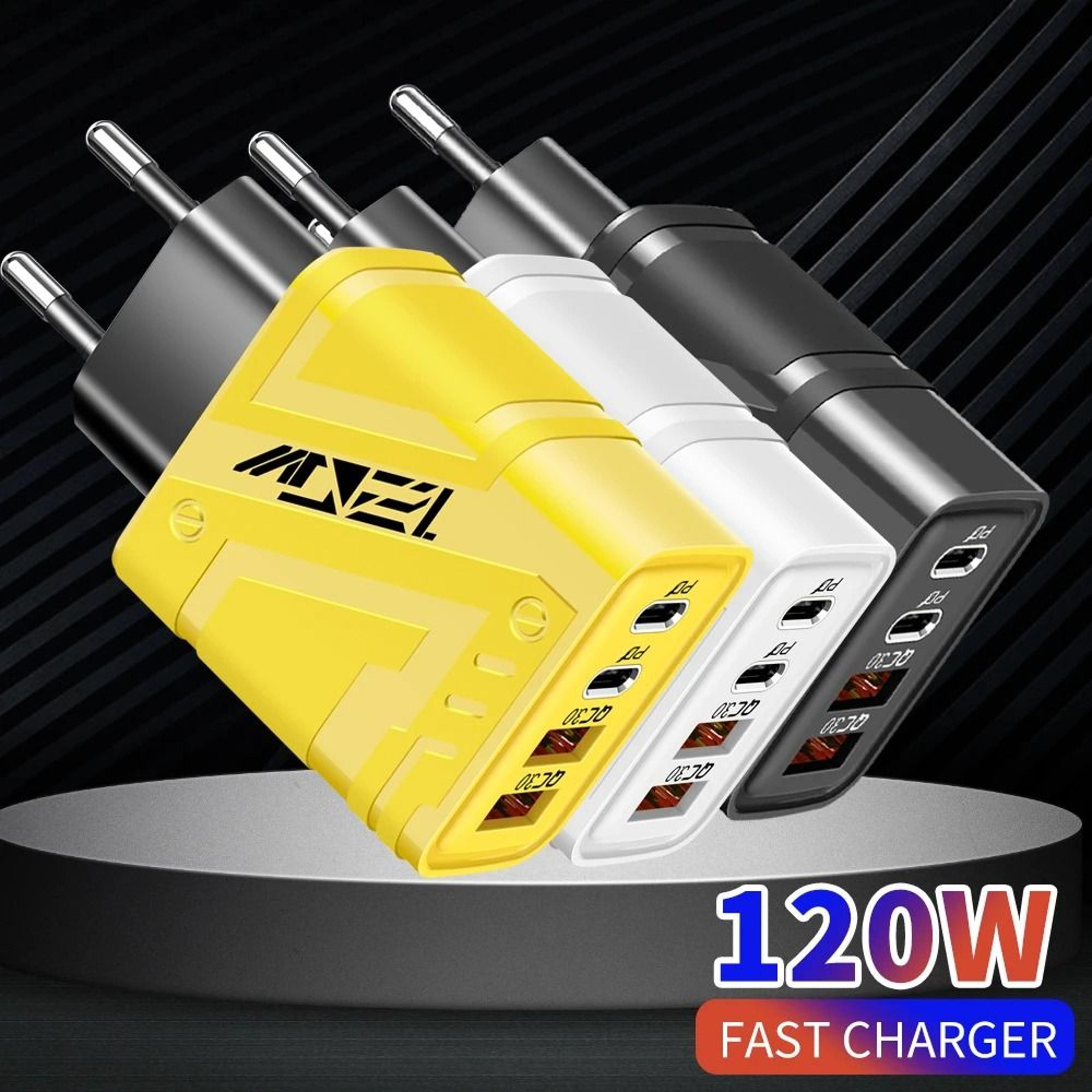 120w high speed 4 port universal wall adapter