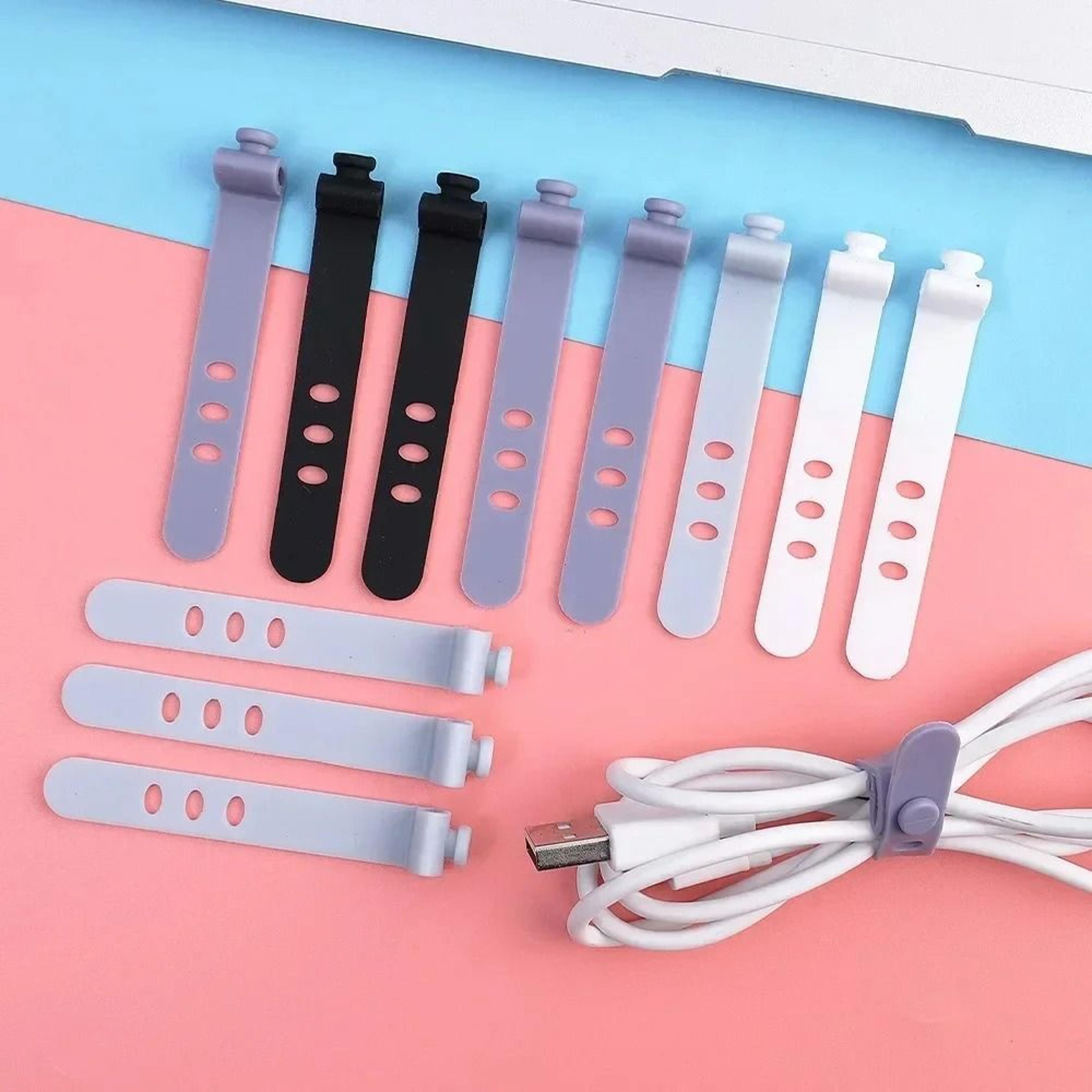 universal reusable flexible silicone cable ties