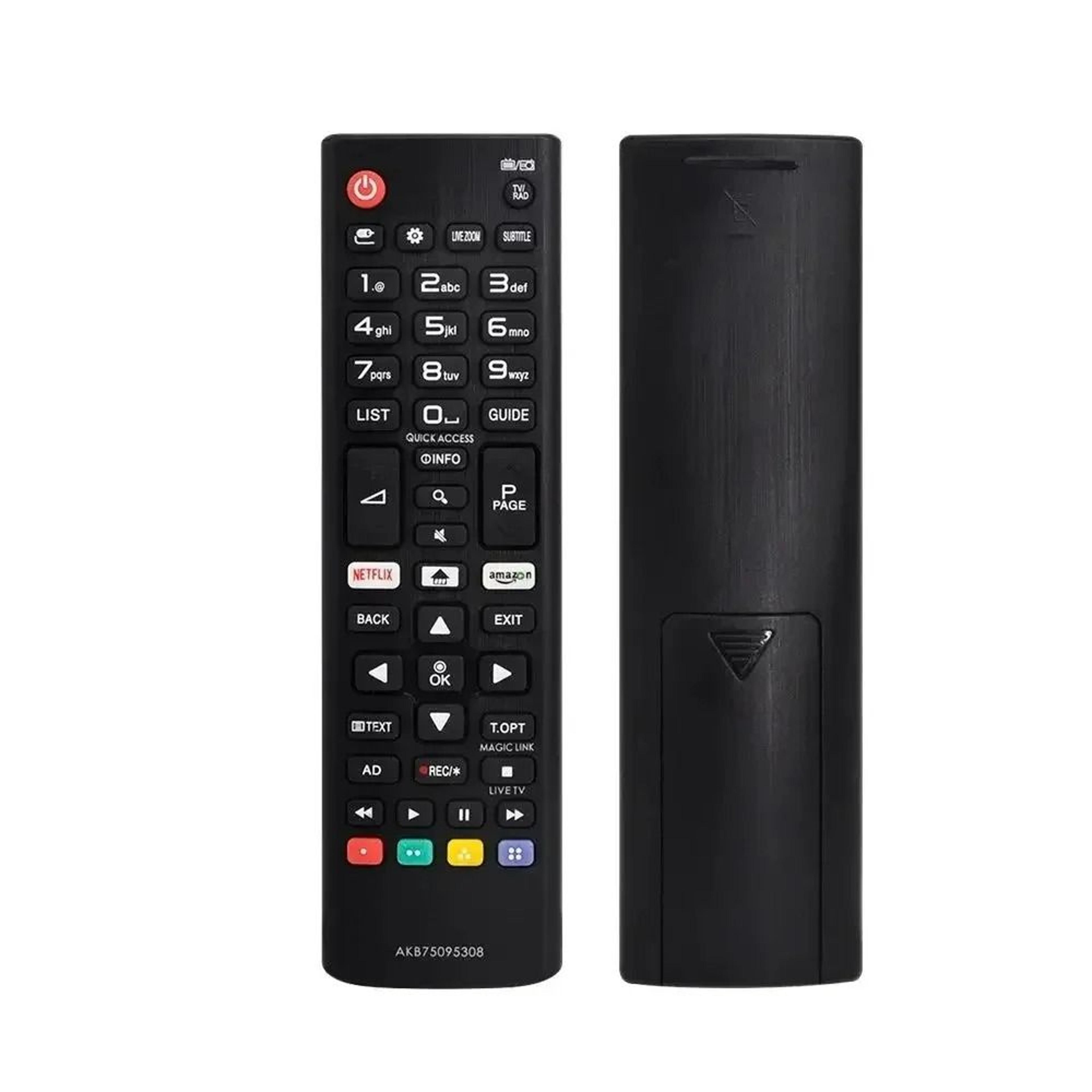 universal smart tv replacement remote control with netflix shortcut