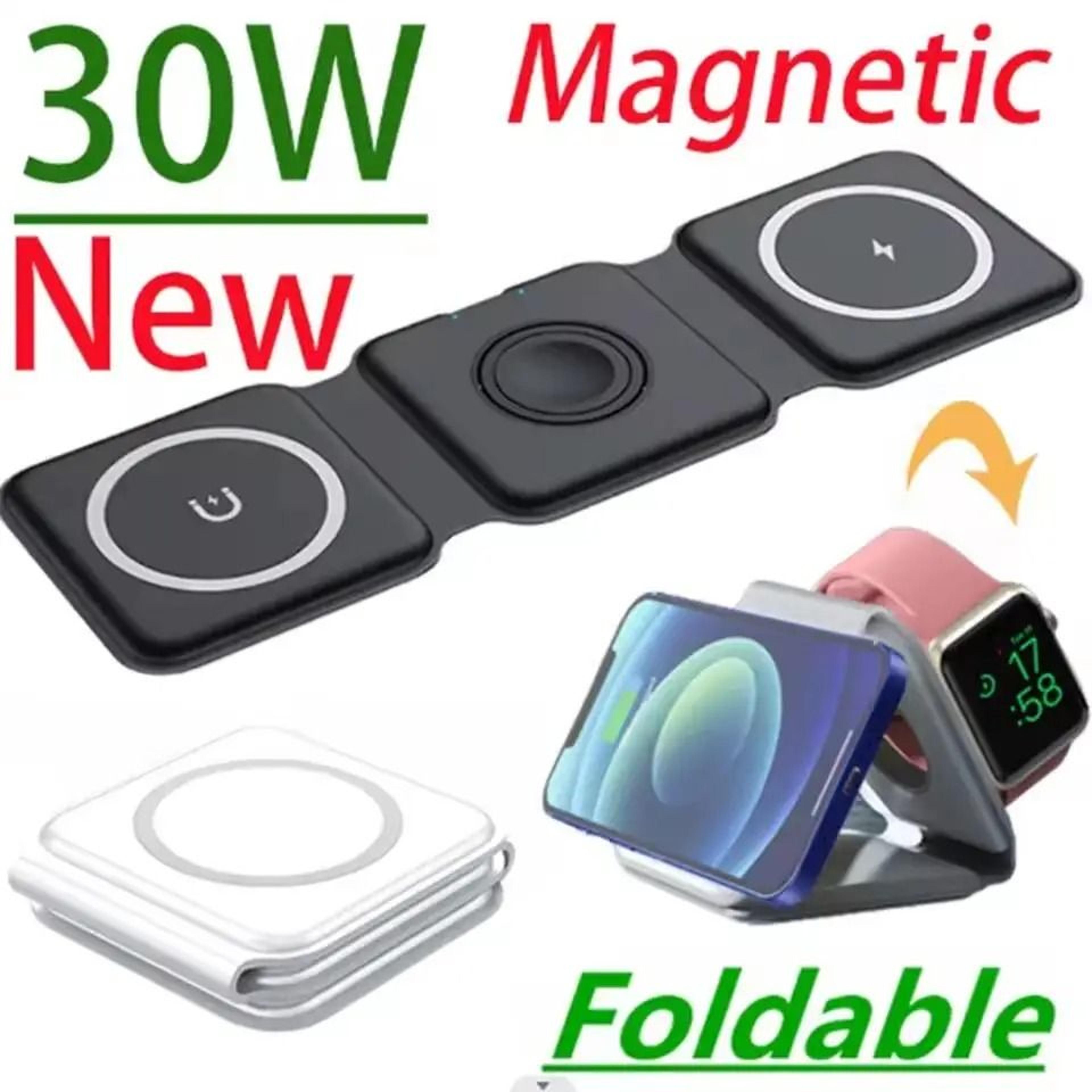 3 in 1 magnetic foldable wireless charging station